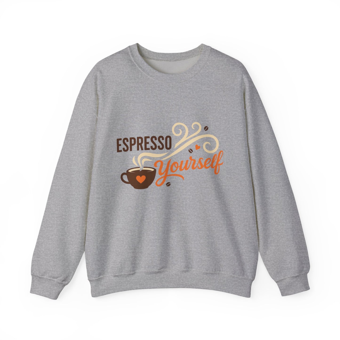 Espresso Yourself Womens Sweatshirt, Coffee Lover Pullover, Funny Barista Gift