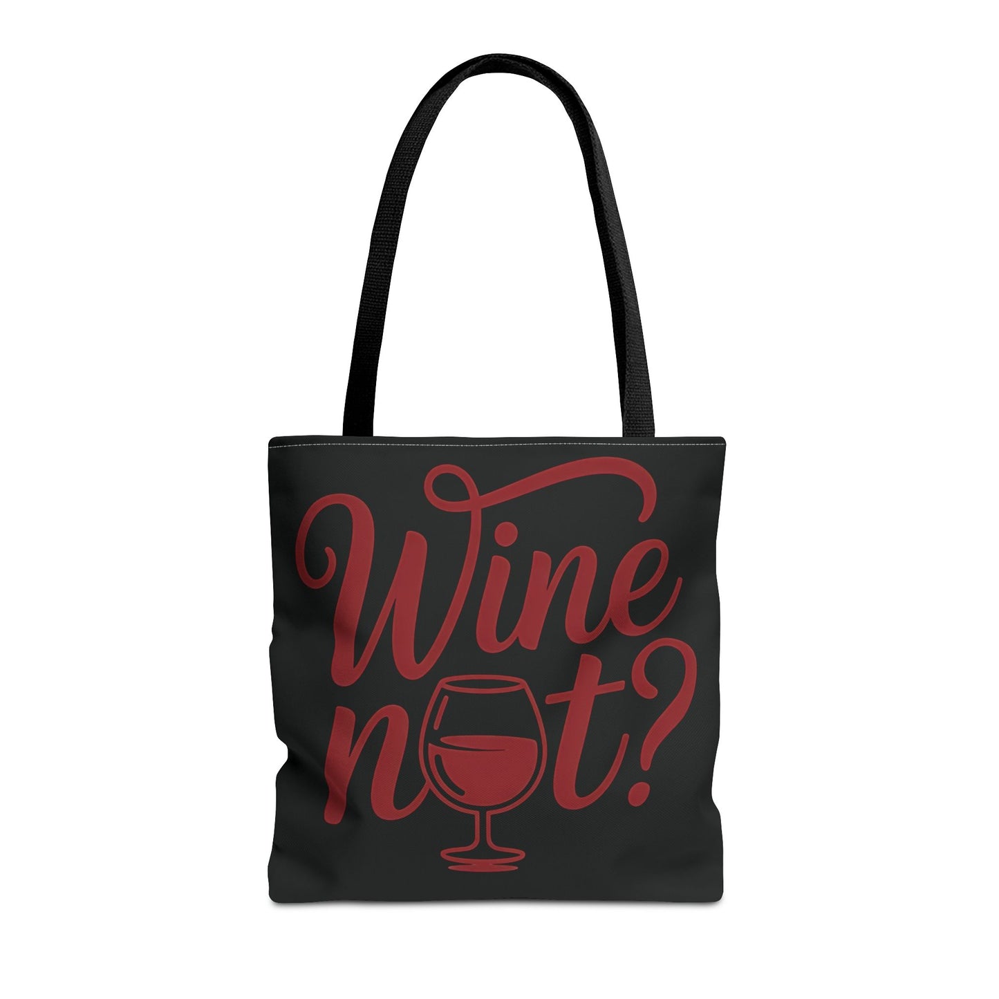 Wine Not? Tote Bag - Fun Wine Lover's Accessory for Parties, Gift for Wine Enthusiasts, Perfect for Grocery or Beach Outings, AOP Design