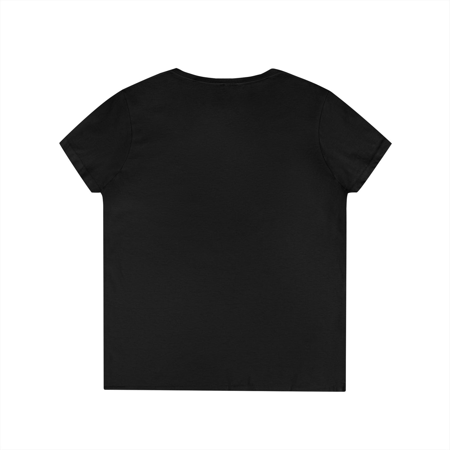 Ladies' V-Neck T-Shirt with Heron Design - Grace in Stillness, Relaxed Fit, Nature-Inspired Gift, Travel Tee, Summer Fashion