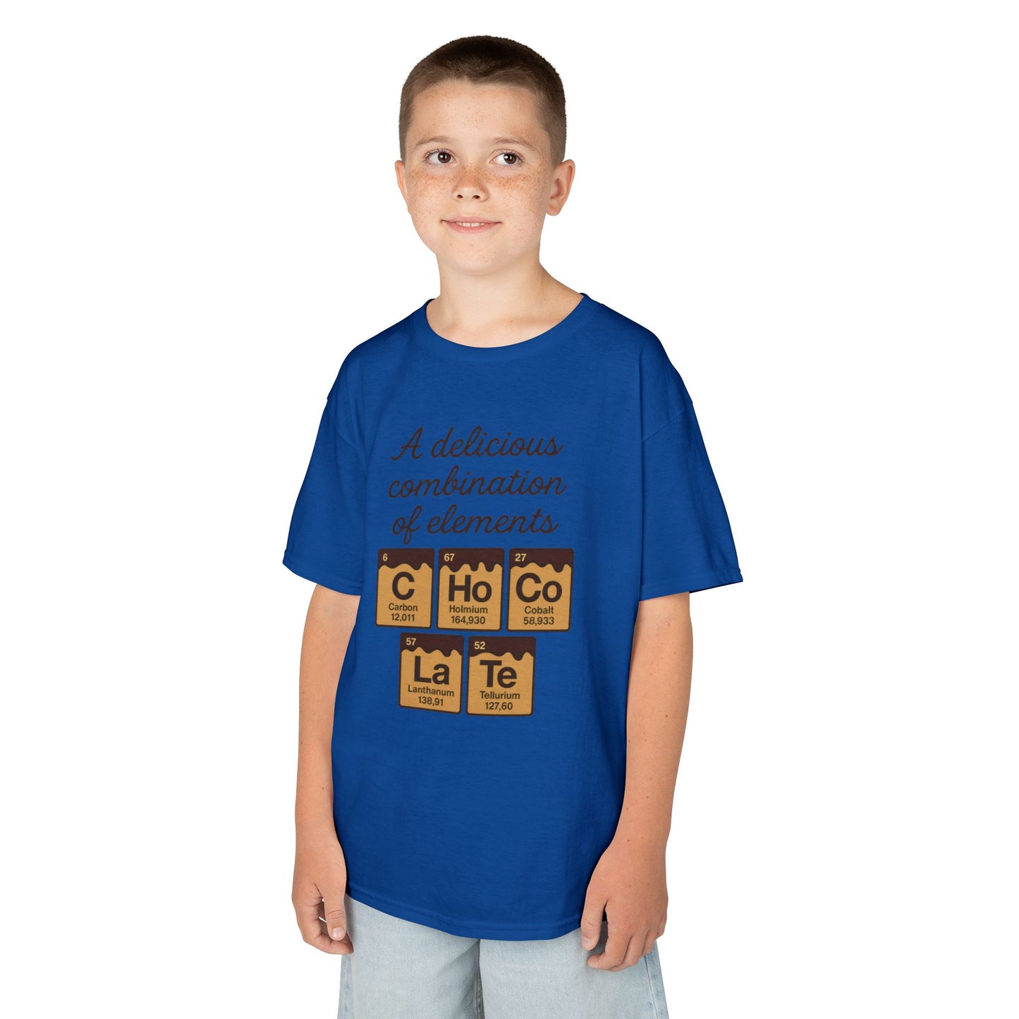 Funny Chocolate Science Young Girl T-Shirt, Choco-LaTe Element Shirt, Sweet Science Gift, Children's Gift, Birthday Party
