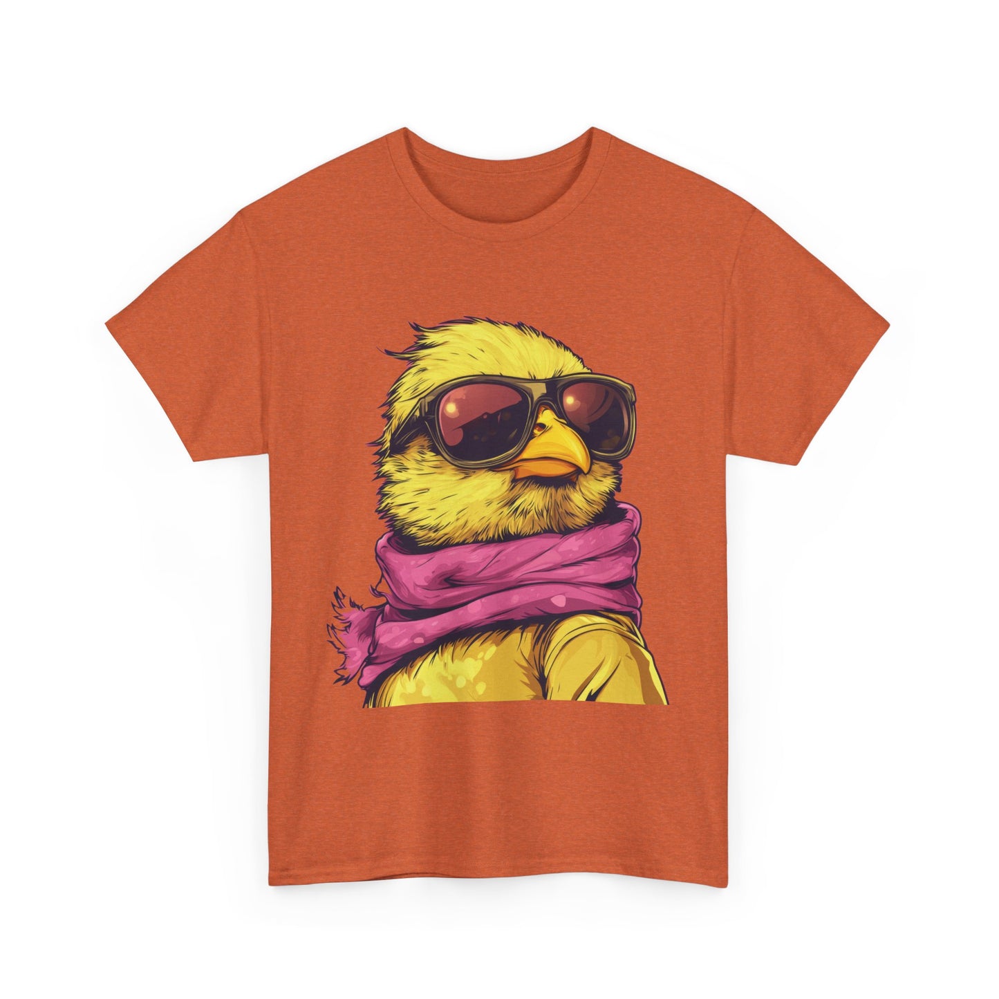 Chic Cool Chick T-Shirt, Unisex Heavy Tee, Funny Animal Tee, Trend Chick Graphic T-Shirt Gift