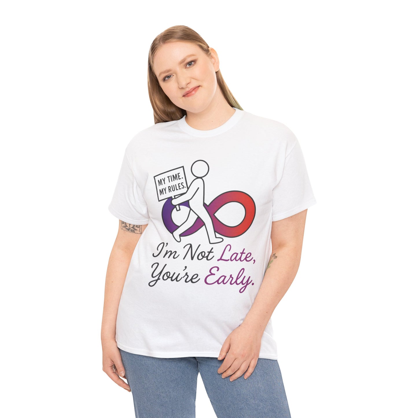 My Time My Rules Women's Heavy Cotton Tee, Funny T-Shirt, Casual Wear, women empowerment tee, confident woman shirt, self love t shirt
