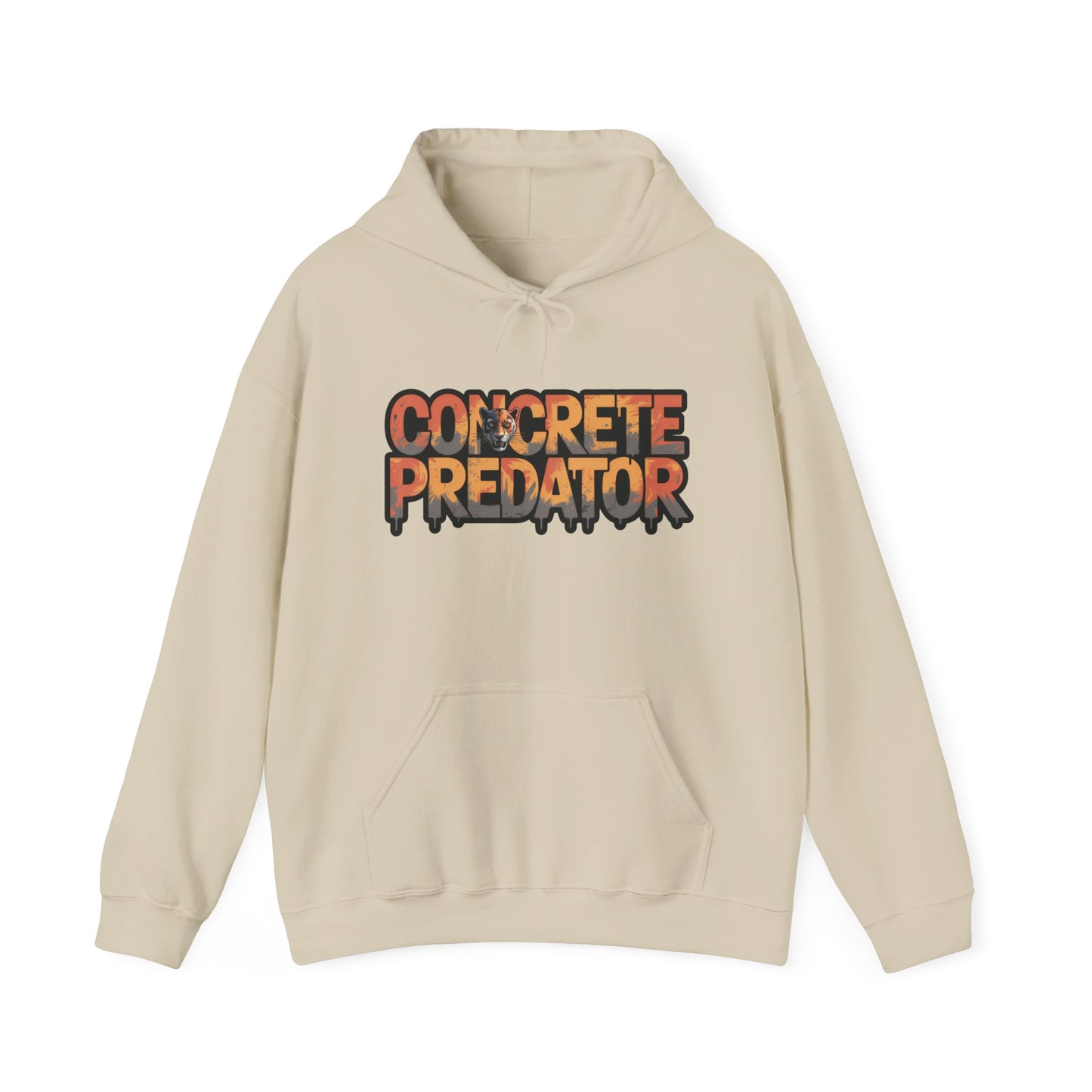 Mens Heavy Blend™ Hooded Sweatshirt, Concrete Predator Panther Hoodie Mens Urban Streetwear