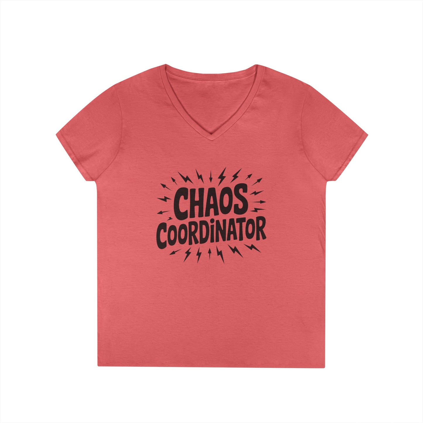 Chaos Coordinator Ladies' V-Neck T-Shirt, Funny Gift for Moms, Mother's Day Gift, Teacher Shirt, Casual Graphic Tee, Women's Gift Idea
