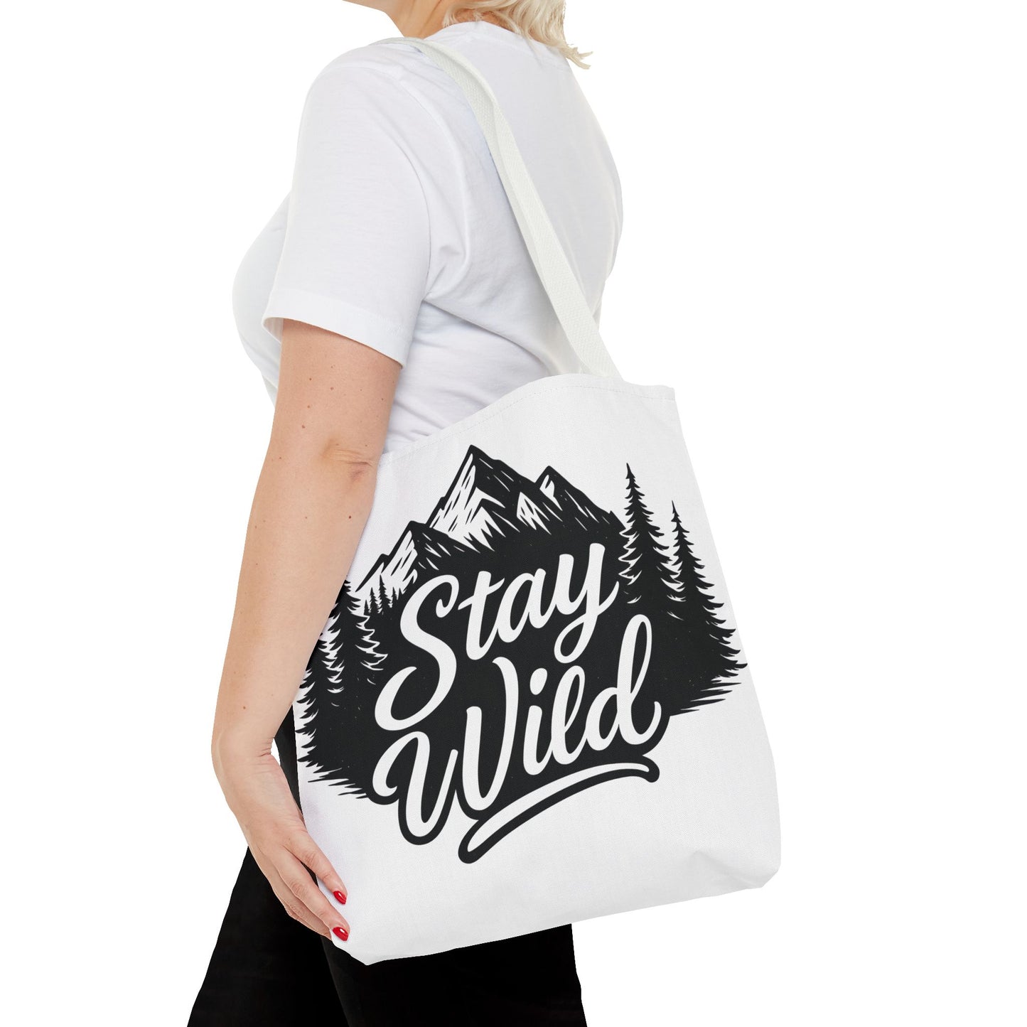 Stay Wild Tote Bag | Eco-friendly Shopping Bag, Adventure Tote, Outdoor Enthusiast Gift, Stylish Carryall, Perfect for Summer Adventures