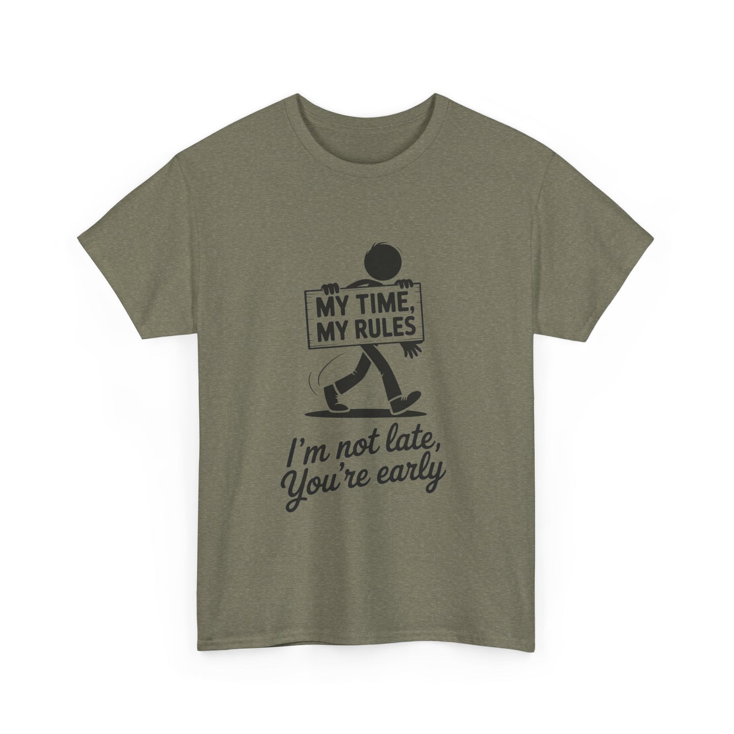 My Time My Rules Men's T-Shirt, Funny T-Shirt, Casual Wear, confident Men's shirt, self love t shirt, Time Management Humor, sassy quote tee