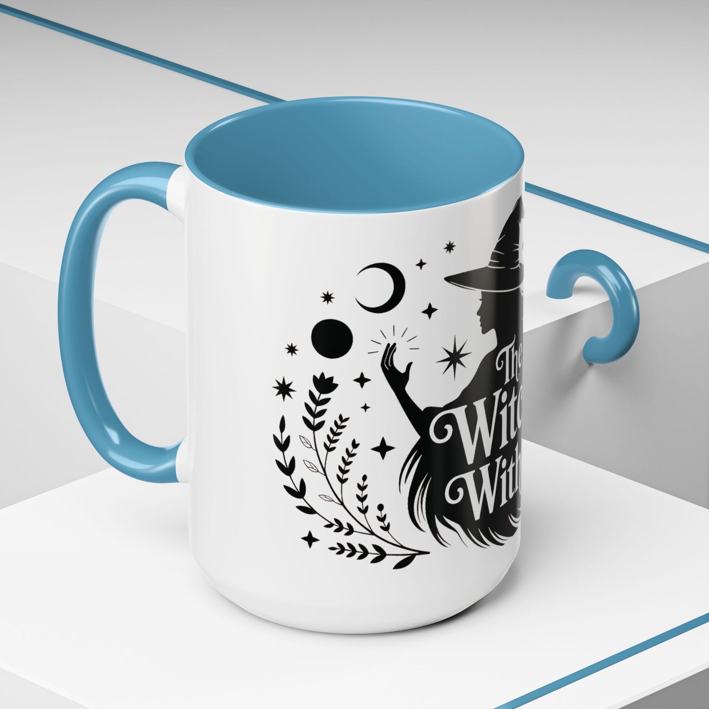 The Witch Within Mug, Minimalist Witchy Coffee Cup, Celestial Feminine Power Gift, Spiritual Boho Halloween Drinkware, Coffee Mug (11, 15oz)