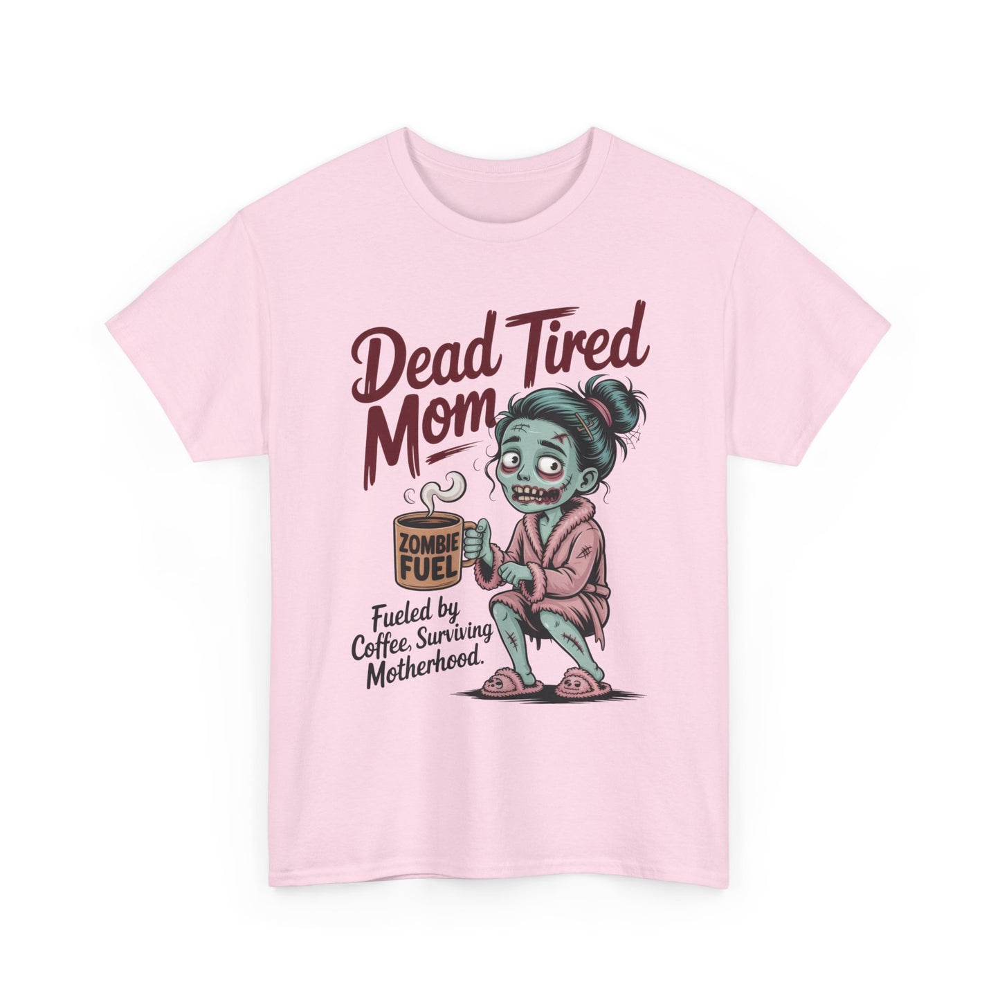 Dead Tired Mom Shirt, Funny Zombie Coffee Women's Tee, Motherhood Survival Tee, Tired Mom Gift, Zombie Mom Shirt