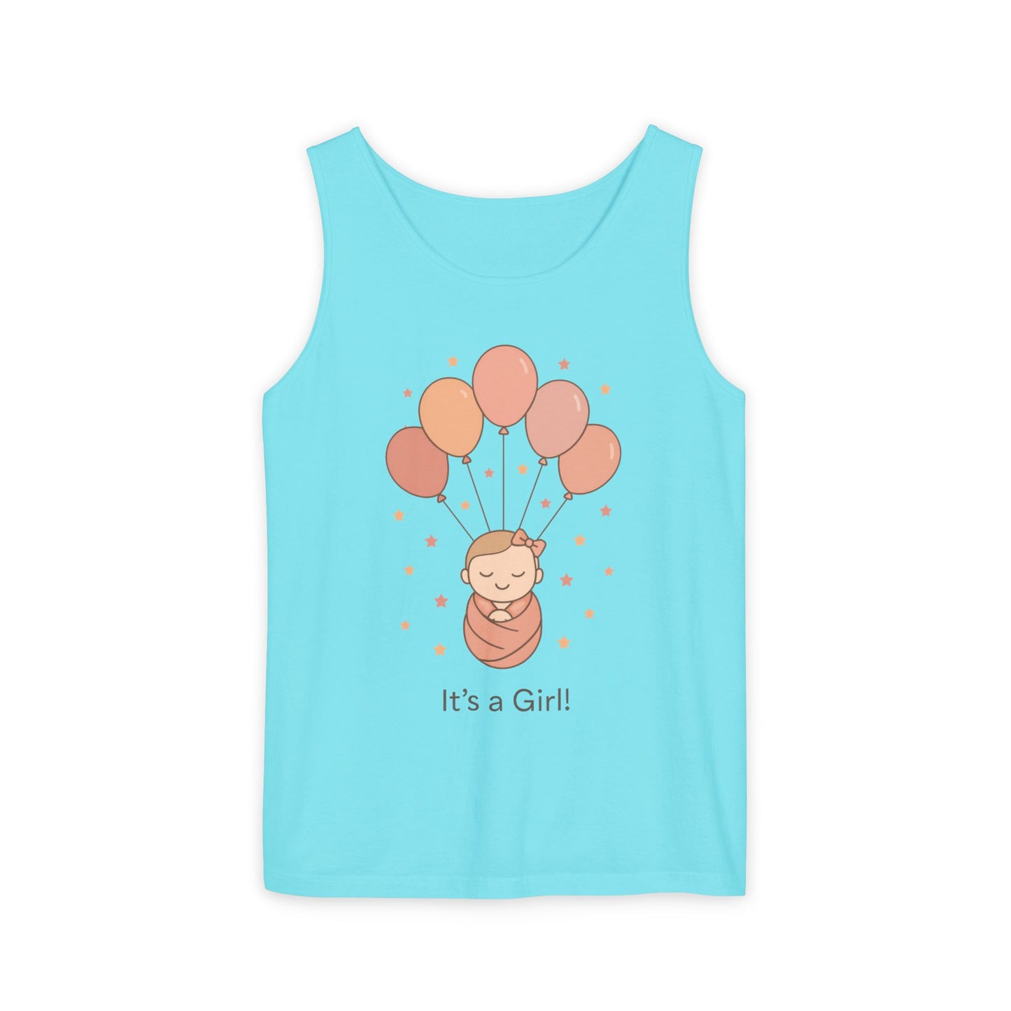 It's a Girl! Baby Shower Tank Top, Baby Girl Pregnancy Announcement Shirt, Gender Reveal Mom To Be Gift, Expecting Baby Shower Top