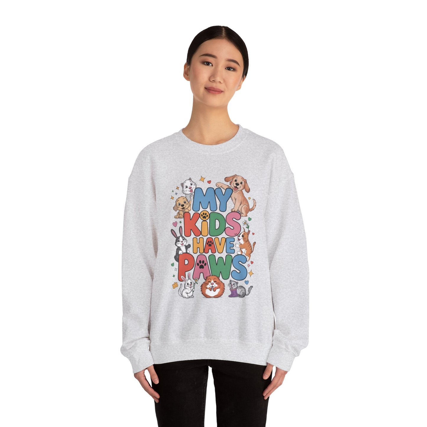 My Kids Have Paws Sweatshirt, Pet Lover Gift, Cute Animal Shirt, Cute Pet Mom Tee, Animal Parent T-Shirt, Gift for Animal Lovers