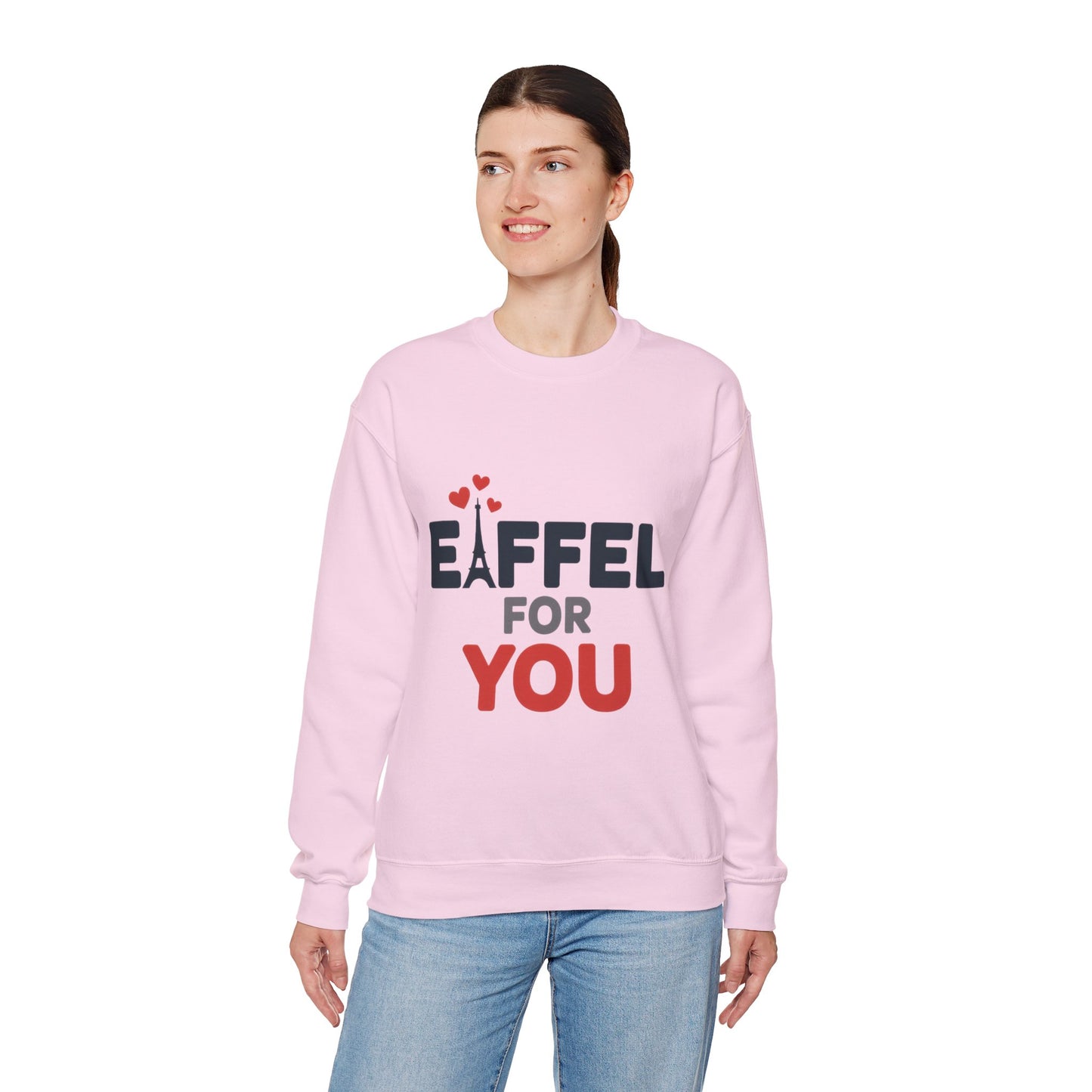 Womens Heavy Blend™ Crewneck Sweatshirt, Eiffel For You Romantic Paris Womens Sweatshirt