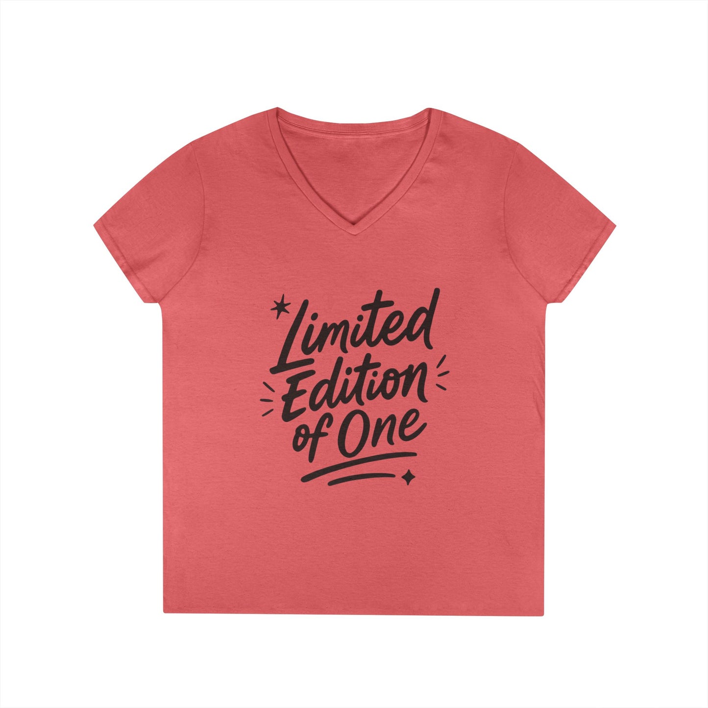 Limited Edition Ladies' V-Neck T-Shirt, Unique Gift for Her, Casual, Self-Confidence, Self-love, Positive Message Women's T-Shirt