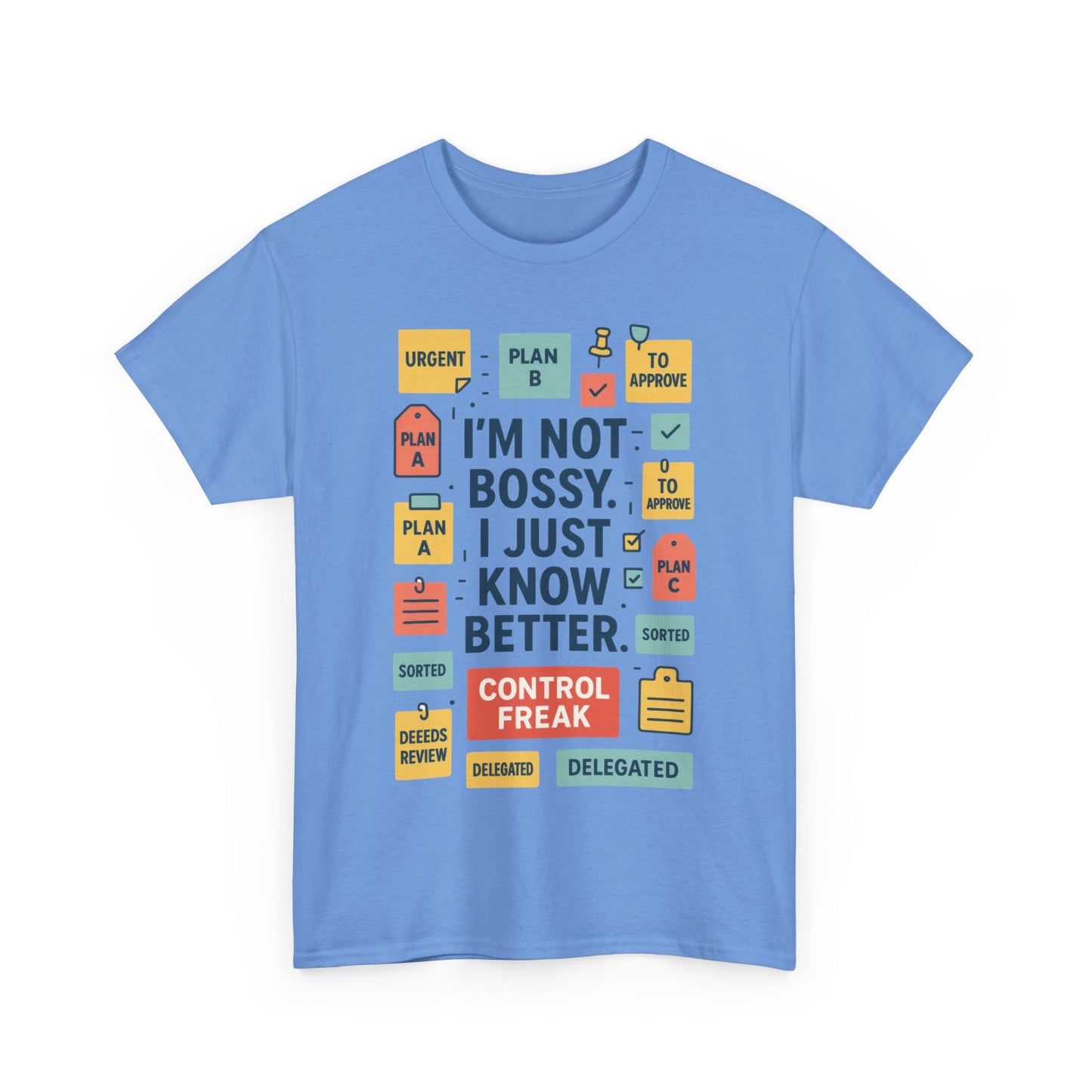 Funny Men's Control Freak T-Shirt, Perfect for Bossy Friends, Gift for Leaders, Fun Office Humor, Sarcastic Productivity Tee for Him