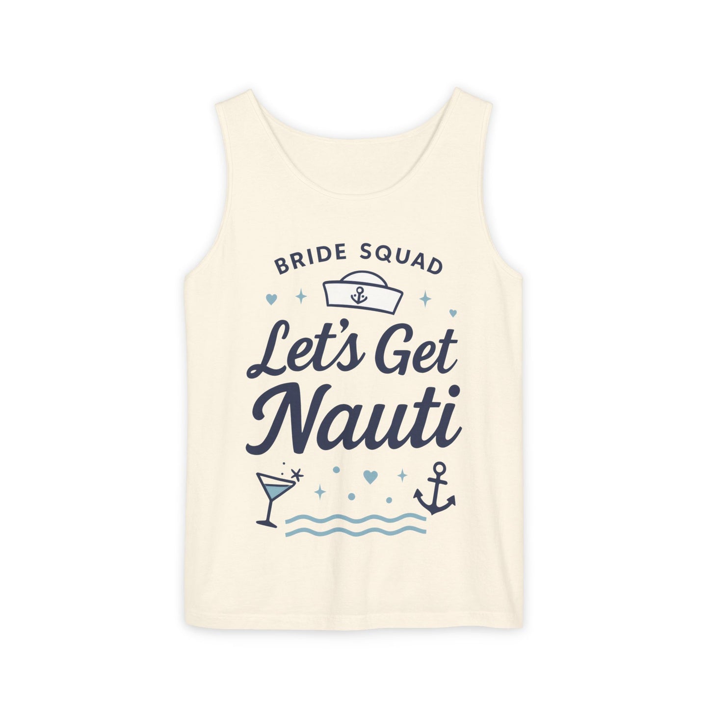 Lets Get Nauti Tank Top, Nautical Bachelorette Party Tee, Bride Squad Gift, Bridesmaid Hen Party Top, Fun Nautical Wedding Shirt