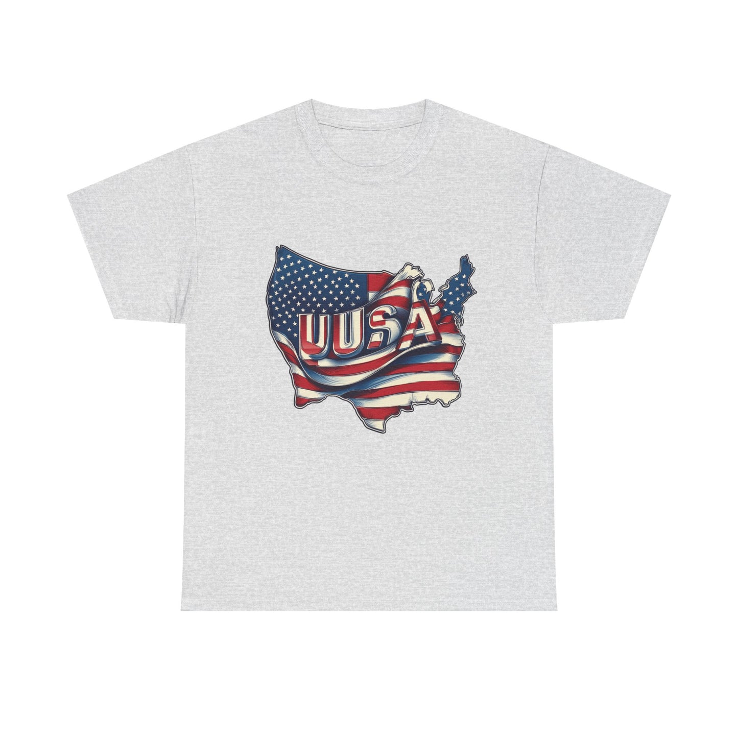 Patriotic Unisex Tee - USA Flag Design, Perfect for Independence Day, 4th of July, Gifts, Casual Wear, Festival