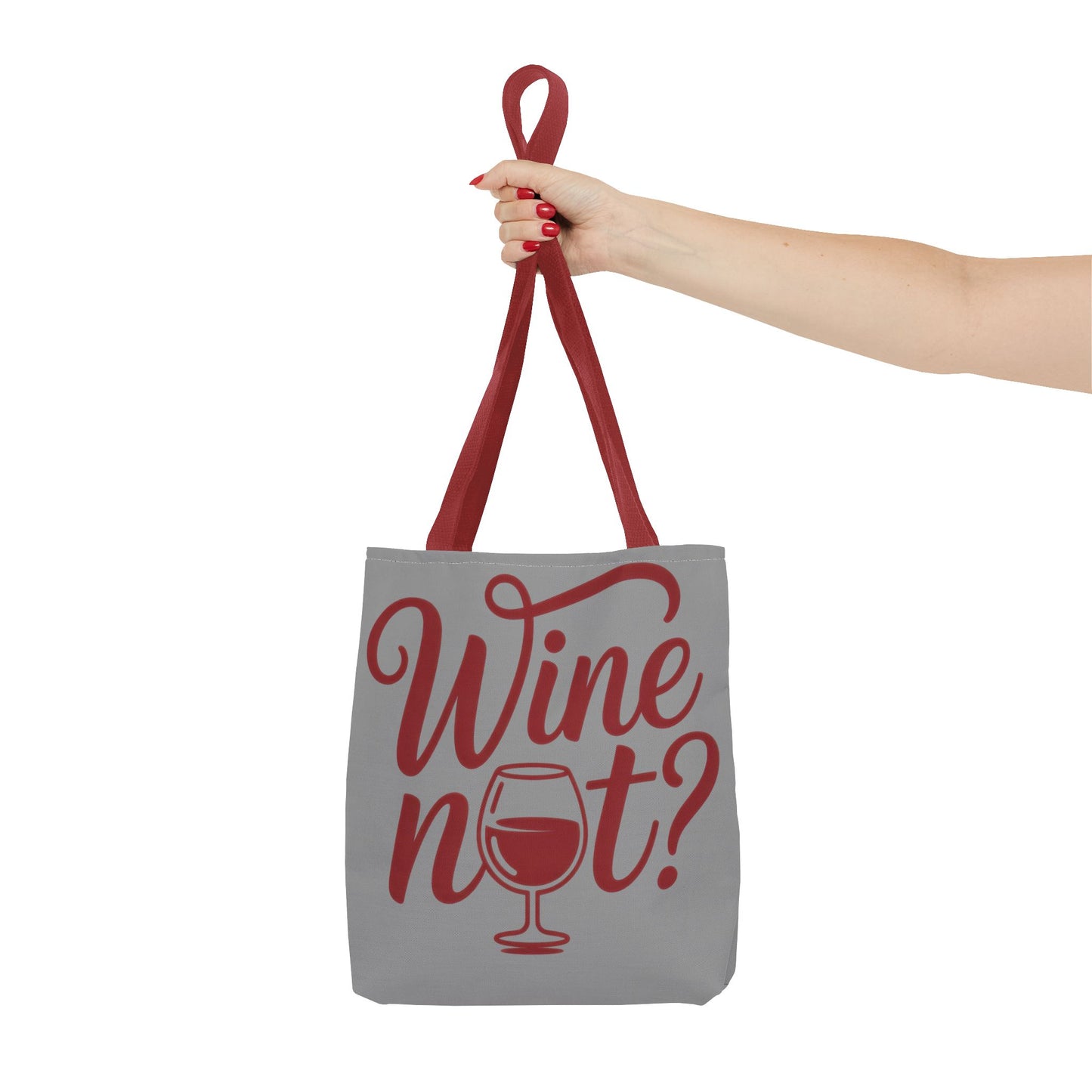 Wine Not? Tote Bag - Fun Wine Lover's Accessory for Parties, Gift for Wine Enthusiasts, Perfect for Grocery or Beach Outings, AOP Design