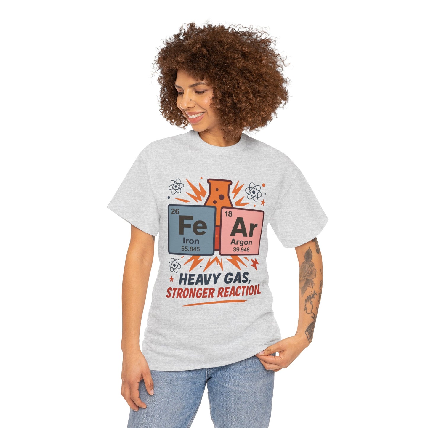 Funny Womens Science T-Shirt, FeAr Element Shirt, Chemistry Tee, Gift for Chemistry Lovers, Elements Table Humorous