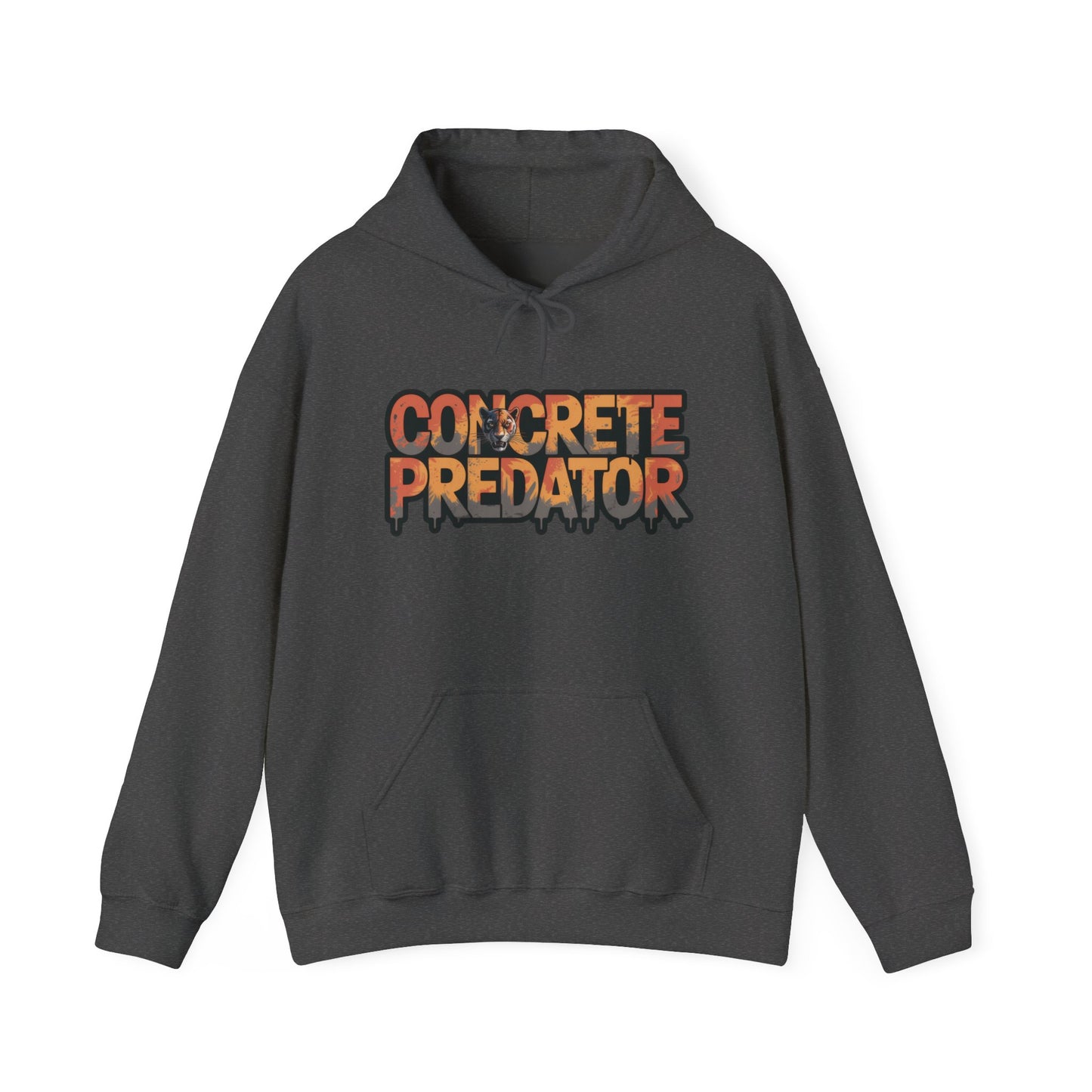 Mens Heavy Blend™ Hooded Sweatshirt, Concrete Predator Panther Hoodie Mens Urban Streetwear