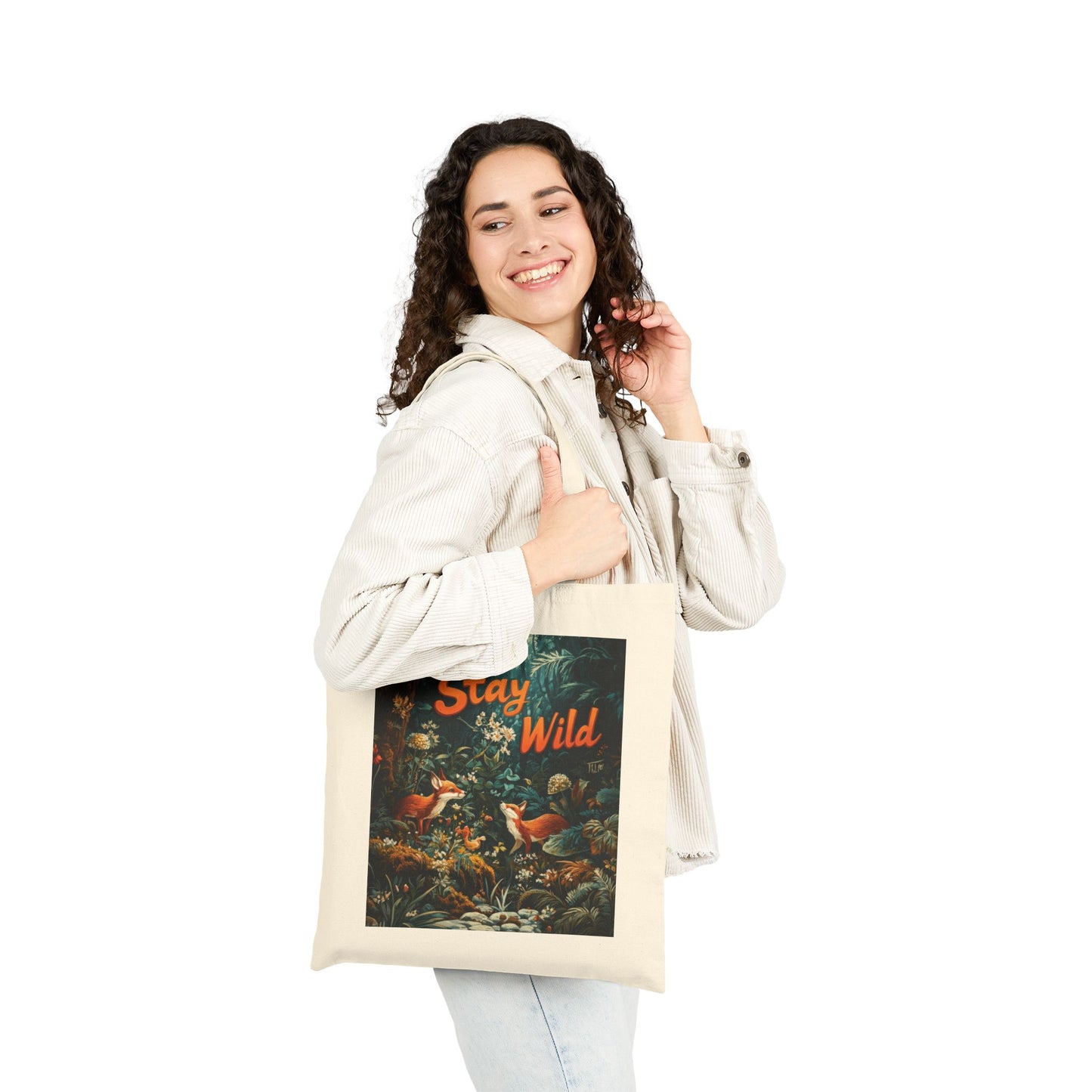 Stay Wild Tote Bag, Eco-Friendly Bag, Trendy Shopper, Nature Lover Gift, Summer Tote, Sustainable Fashion