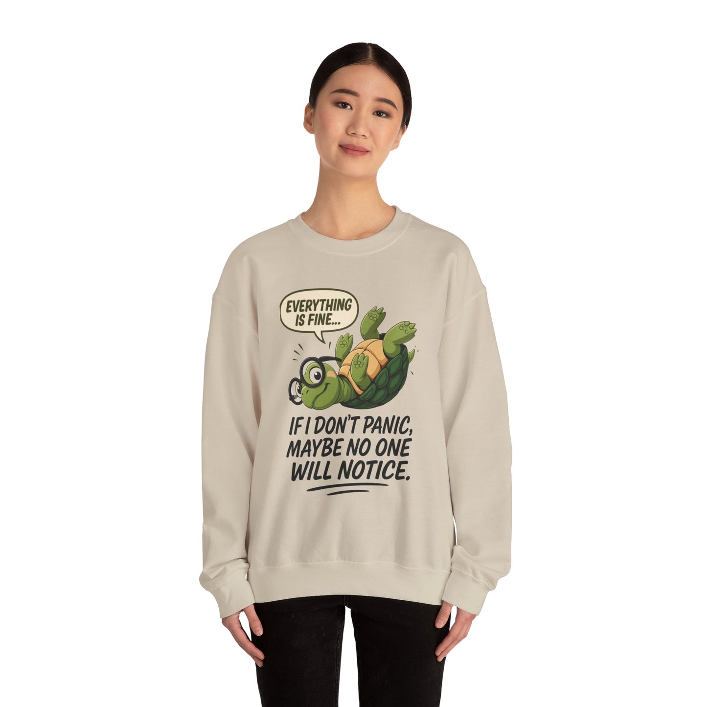 Casual Humor Unisex Sweatshirt, Perfect Gift for Anxiety Relief, Social Anxiety Joke, Quirky Graphic Sweatshirt, Introvert Humor Gift