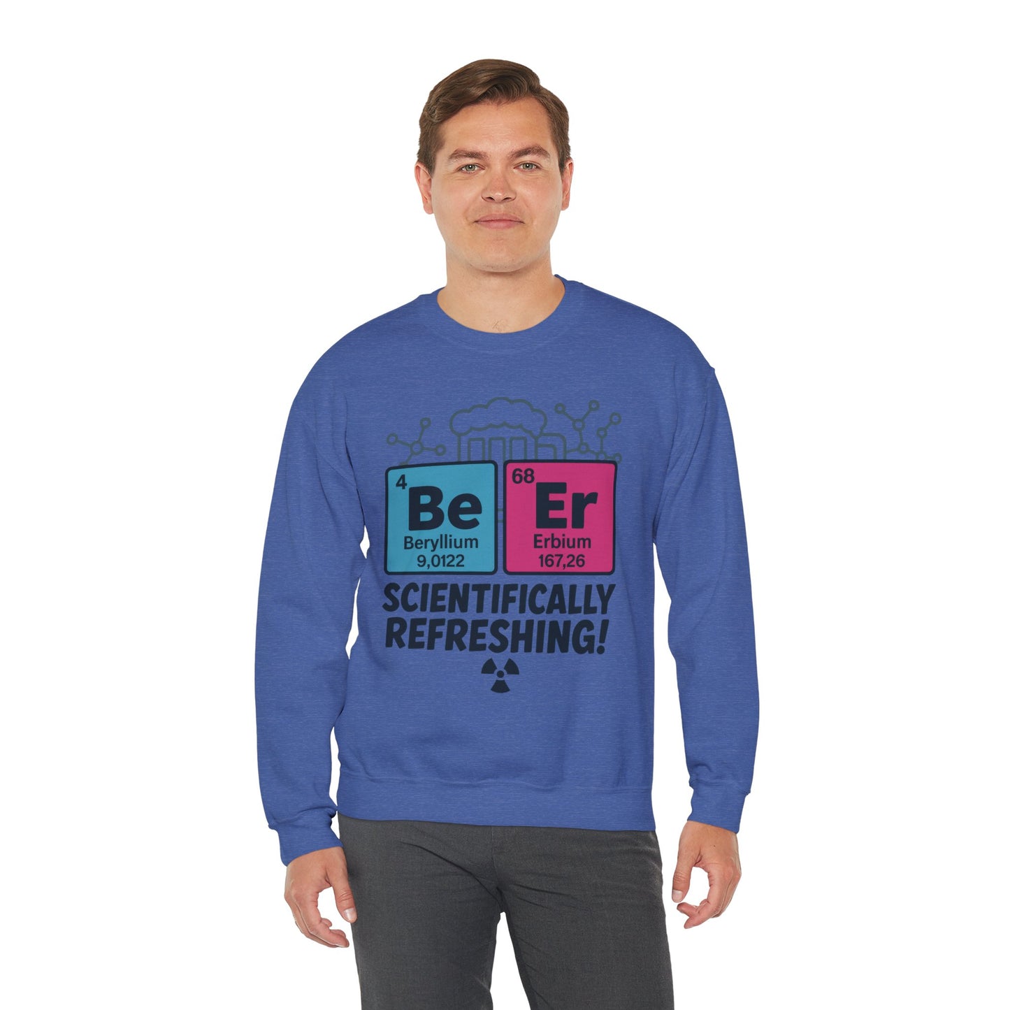 Scientifically Refreshing Beer Mens Sweatshirt, Gift for Beer Lovers, Science-Inspired Apparel, Perfect for Parties and Gatherings