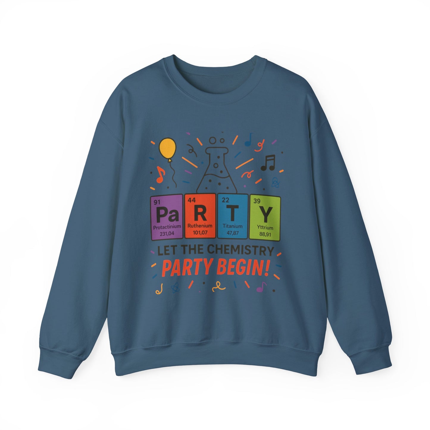 Party Chemistry Crewneck Sweatshirt, Chemistry Sweatshirt, Science Gift, Cute Crew Neck, Birthday Sweatshirt, Unisex Pullover