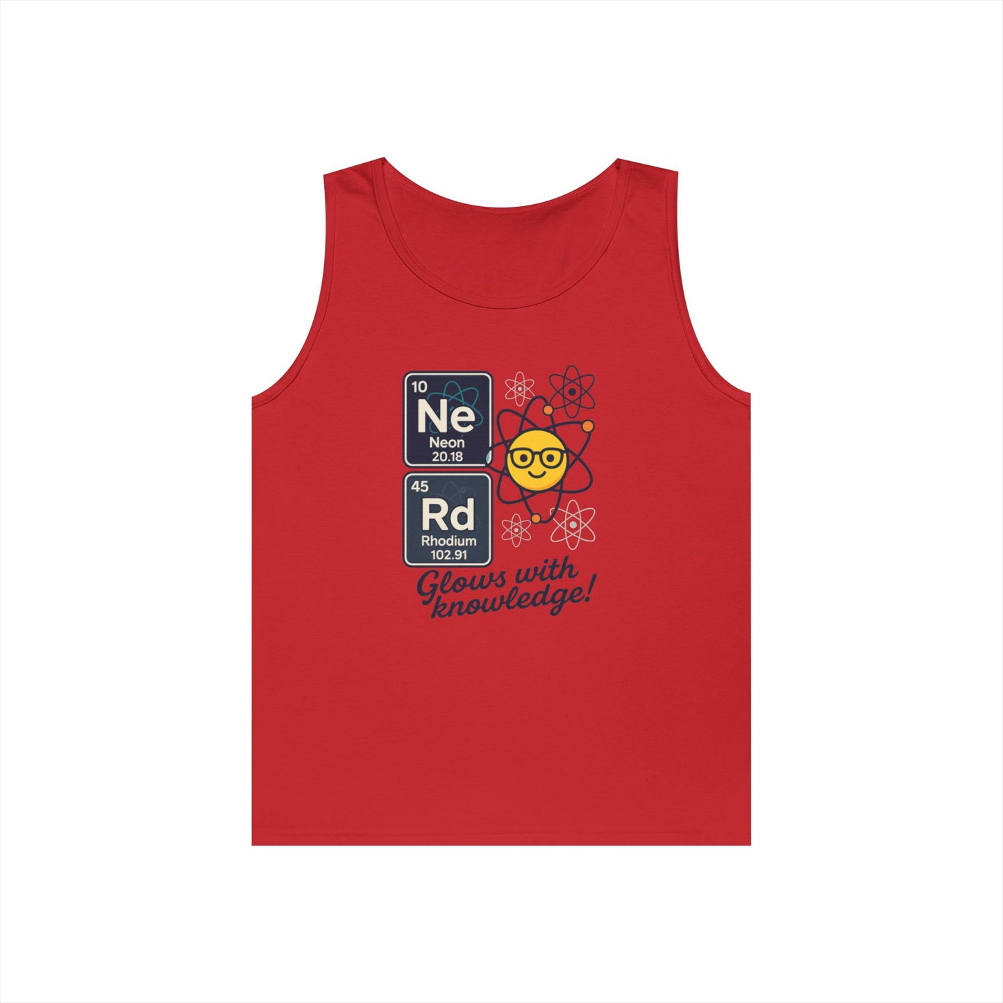 Nerd Tank Top for Men, Funny Science Shirt, Periodic Table Sleeveless Tee, Geeky Workout Shirt, Gift for Teachers, gift for Science Events