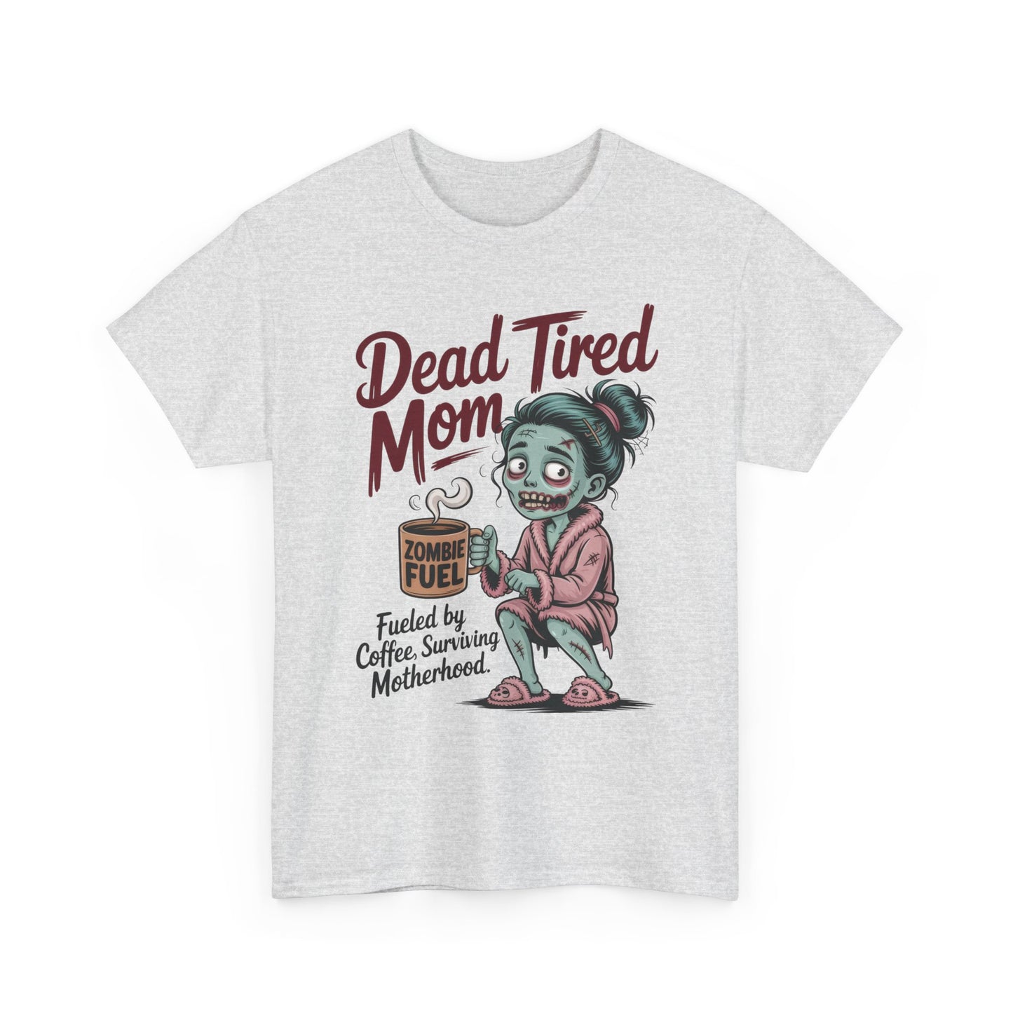 Dead Tired Mom Shirt, Funny Zombie Coffee Women's Tee, Motherhood Survival Tee, Tired Mom Gift, Zombie Mom Shirt