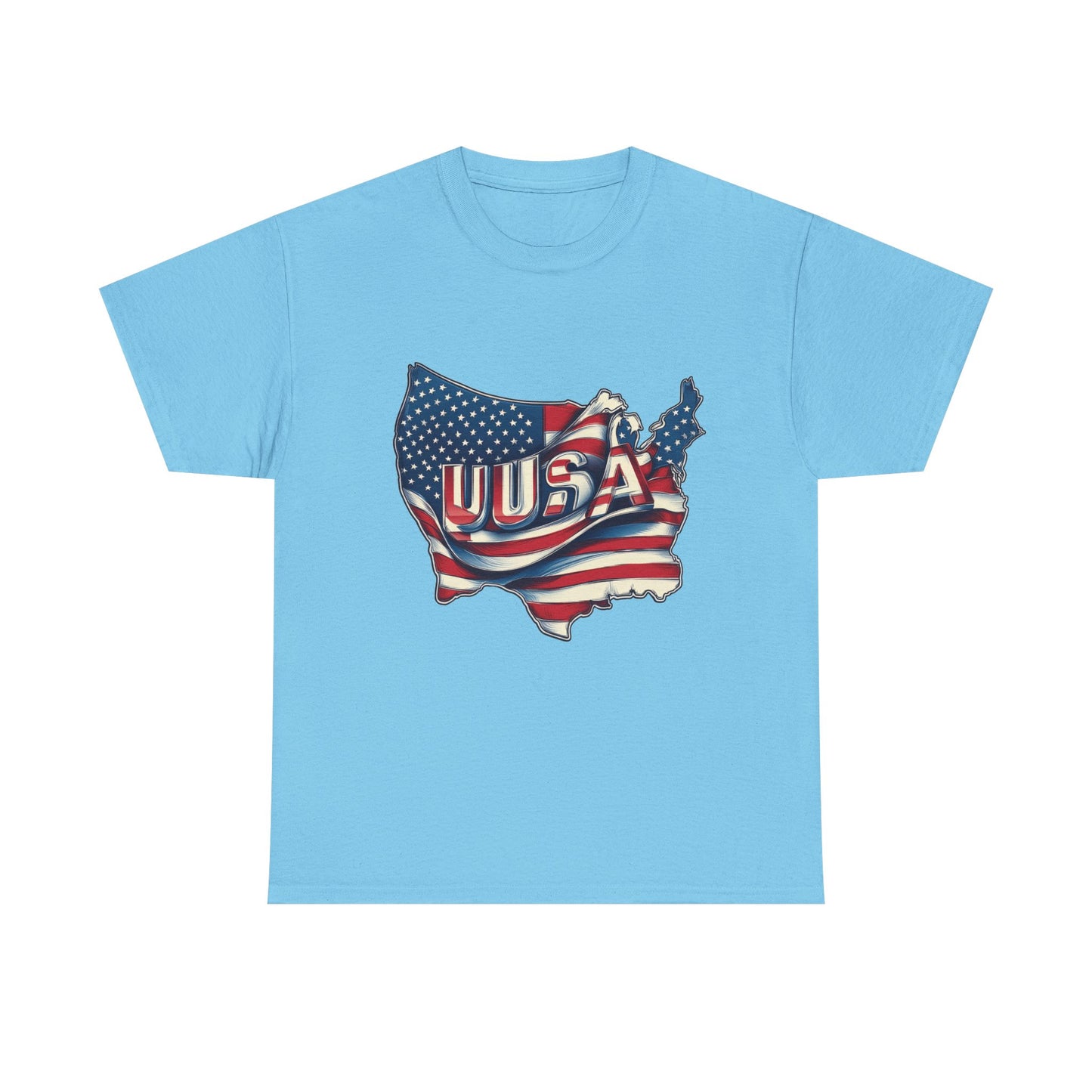 Patriotic Unisex Tee - USA Flag Design, Perfect for Independence Day, 4th of July, Gifts, Casual Wear, Festival