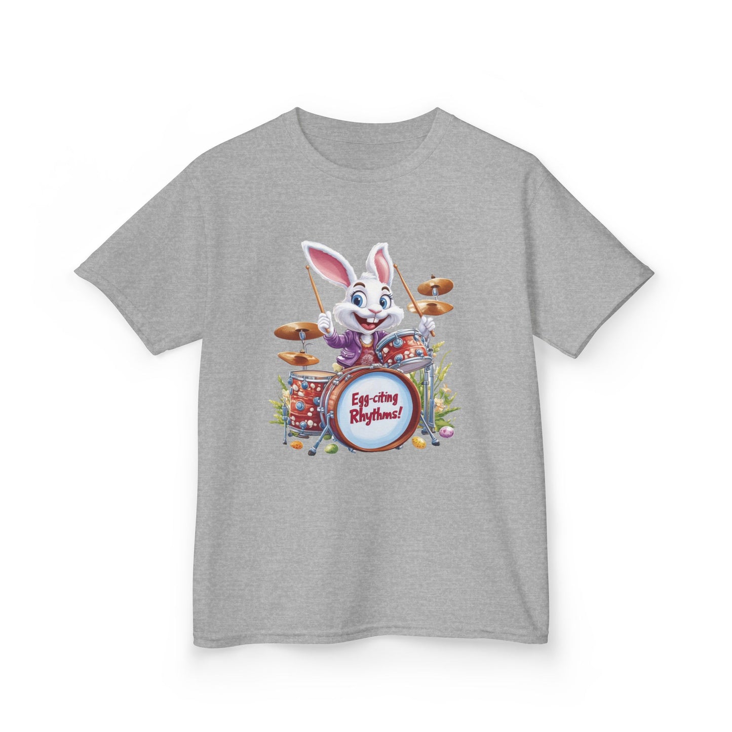 Easter Bunny Drummers Tee | Kids Cotton T-Shirt, Fun Easter Gift, Spring Celebration Shirt, Playful Kids Apparel, Drum Shirt