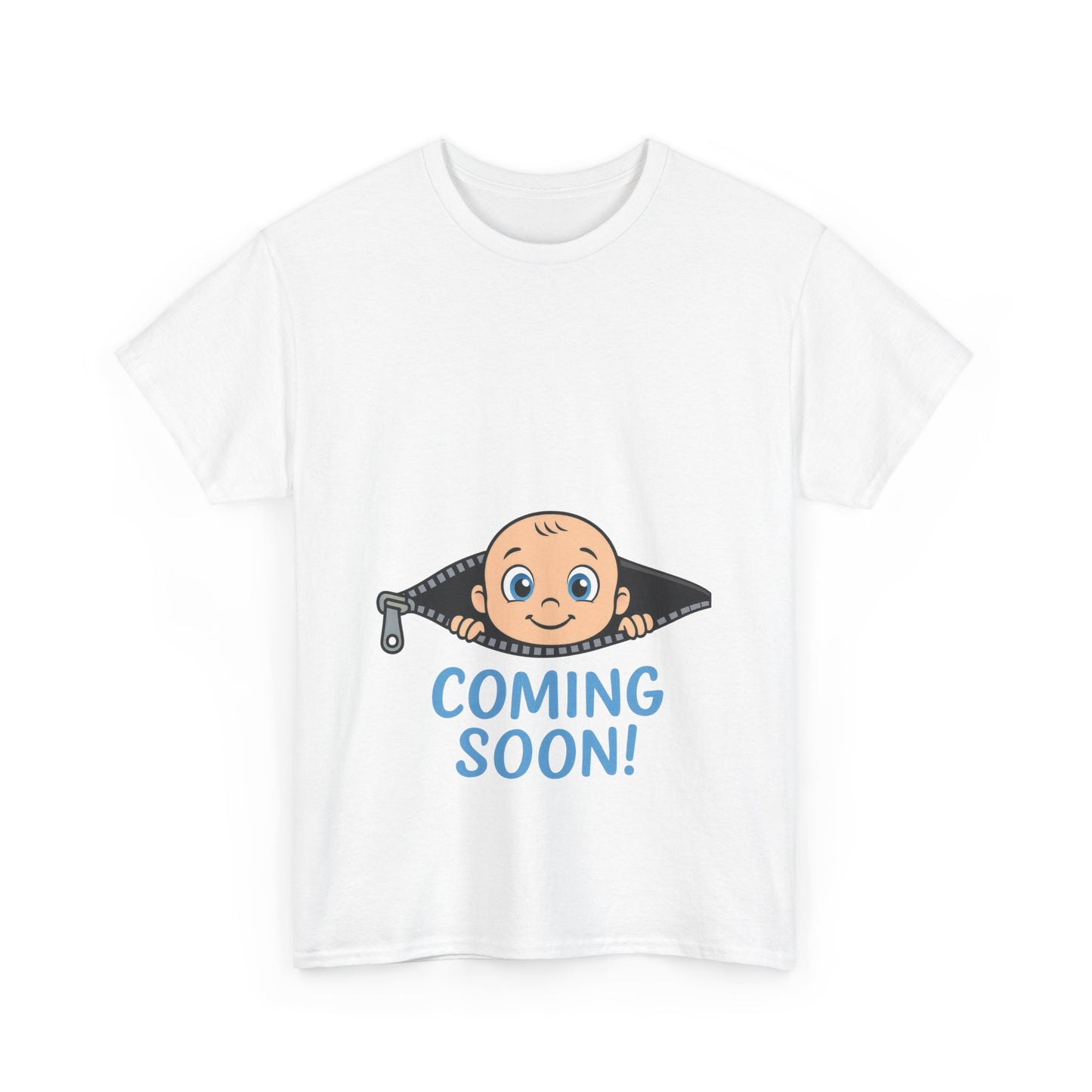 Coming Soon Maternity T-Shirt, Cute Baby Boy Pregnancy Announcement Shirt, Funny Expecting Mom Gift, Gender Reveal Tee, Baby Shower Top