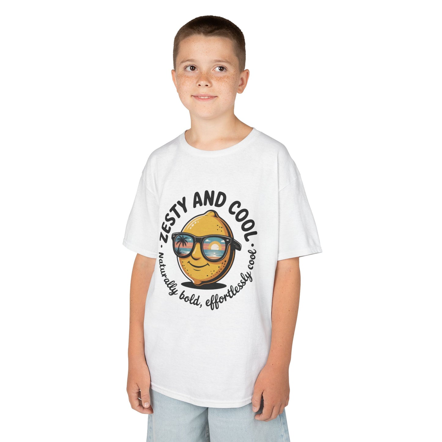 Zesty and Cool Kids Tee, Fun Summer Shirt, Birthday Gift for Kids, Playful Graphic Tee, Cool Kids Apparel, Fruit Tee for Boys and Girls