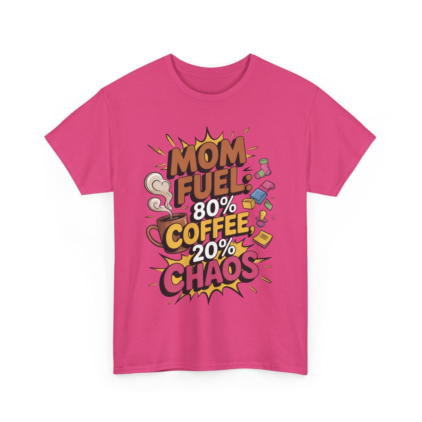 Funny Mom Fuel Coffee Tee, Gifts for Moms, Mother's Day Gift, Coffee Lover Shirt, T-Shirt for Coffee Loving Moms, Tired Mom Life Tee