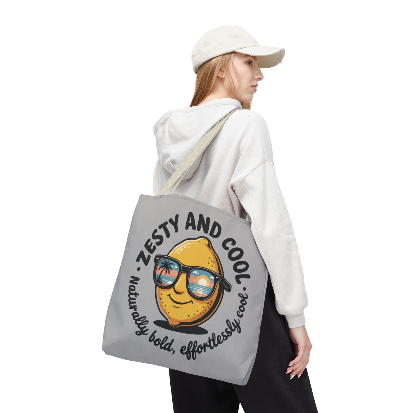 Zesty Lemon Tote Bag - Fun & Bold Carry-All for Everyday Use, Summer, Beach Days, Gifts, Eco-Friendly Shopping, Large Tote Bag