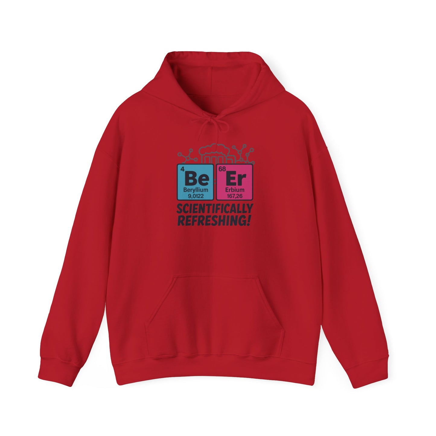Scientifically Refreshing Beer Mens Hoodie, Gift for Beer Lovers, Science-Inspired Apparel, Perfect for Parties and Gatherings