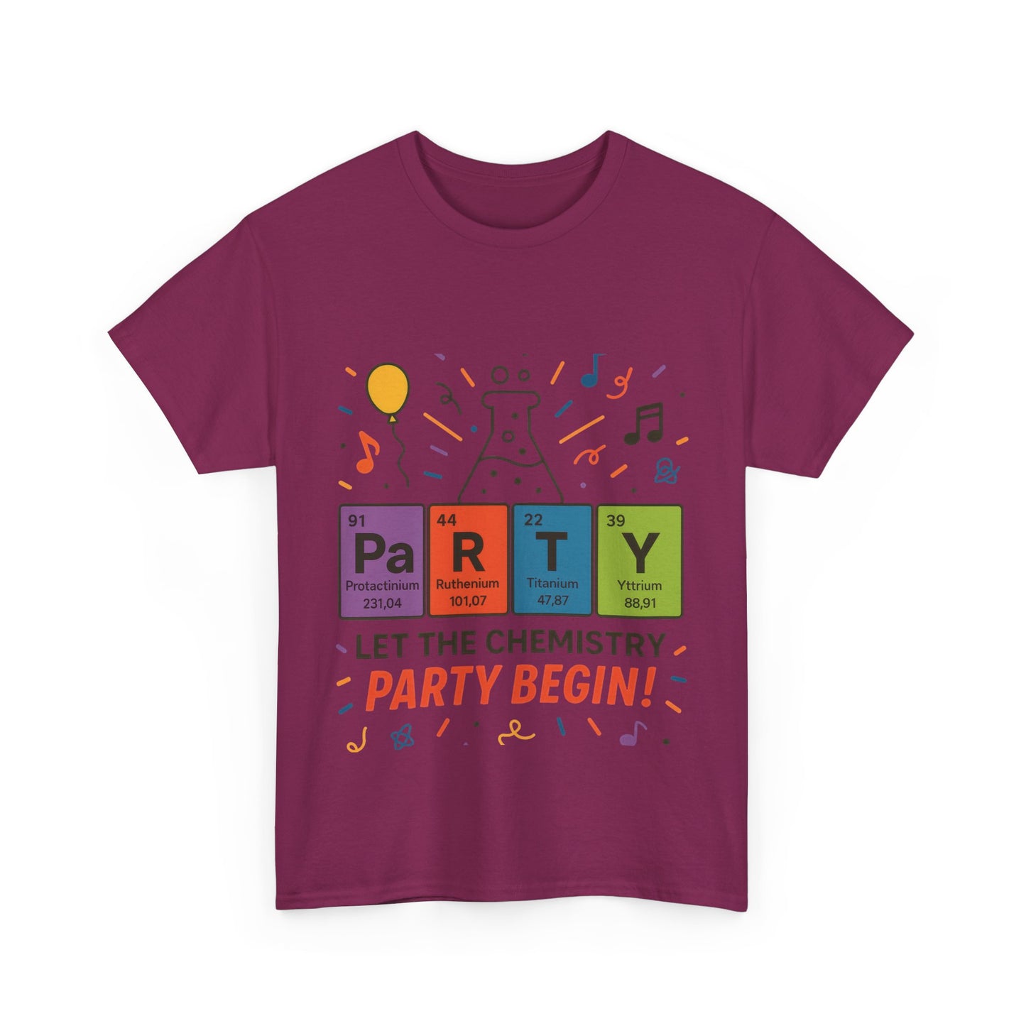 Funny Chemistry Party T-Shirt, Periodic Table PaRTY Tee, Unisex Science Humor Shirt, Gift for Chemistry Teacher,Science Tee, Nerdy Pun Shirt