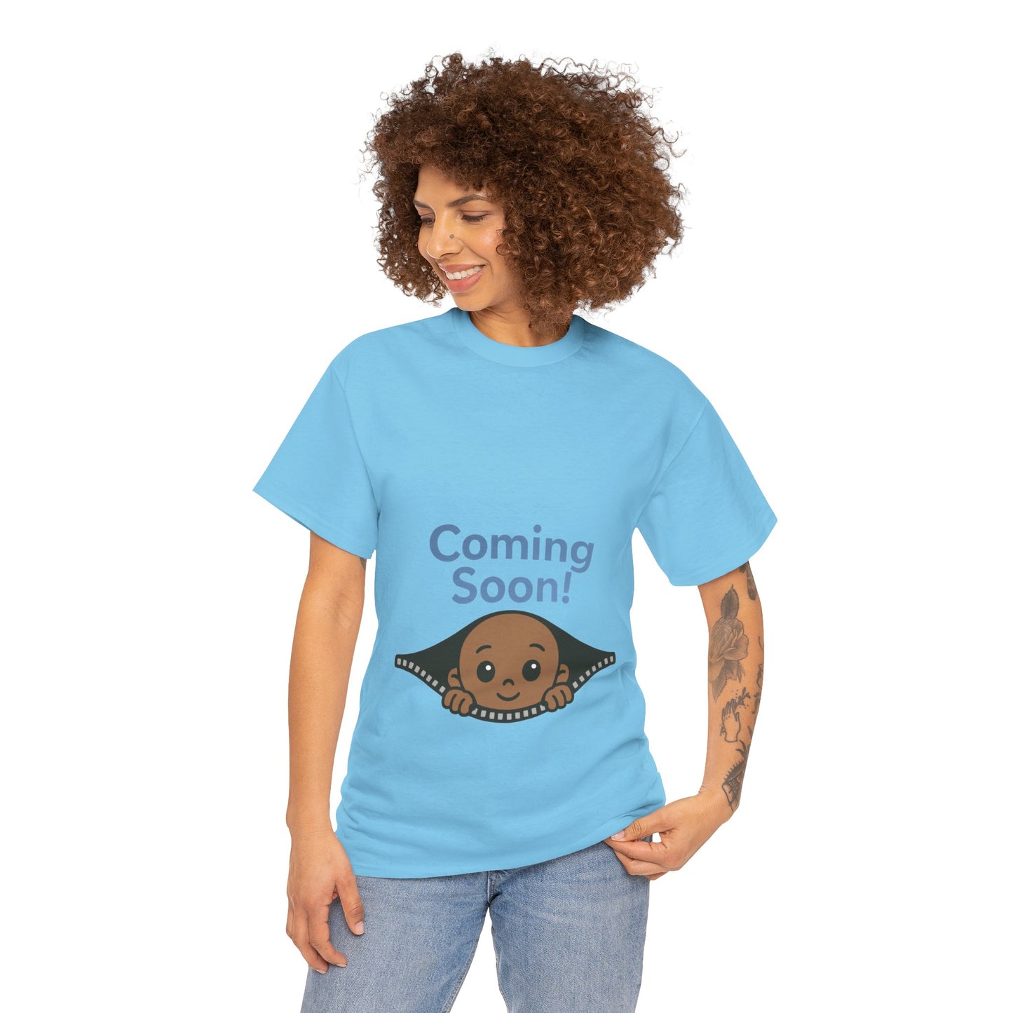 Coming Soon Maternity Tee, Cute Baby Boy Pregnancy Announcement Tee, Funny Expecting Mom Gift, Gender Reveal Tee, Baby Shower Top