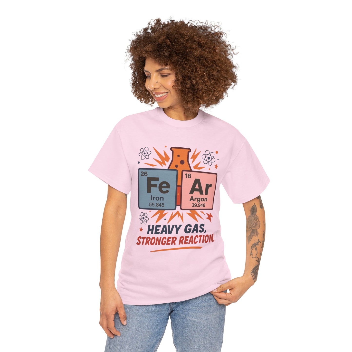 Funny Womens Science T-Shirt, FeAr Element Shirt, Chemistry Tee, Gift for Chemistry Lovers, Elements Table Humorous