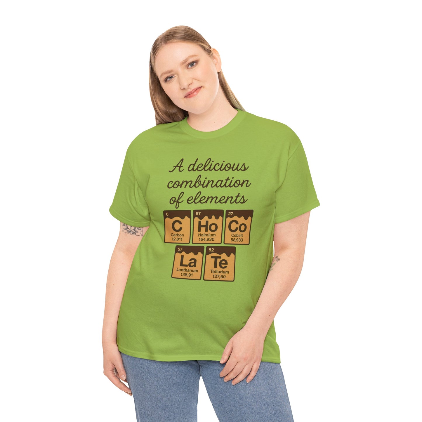 Funny Womens Chocolate T-Shirt, Element Shirt, Sweet Science Gift for Her, Science Humor Shirt, Geeky Gift, Chemistry Inspired Tee