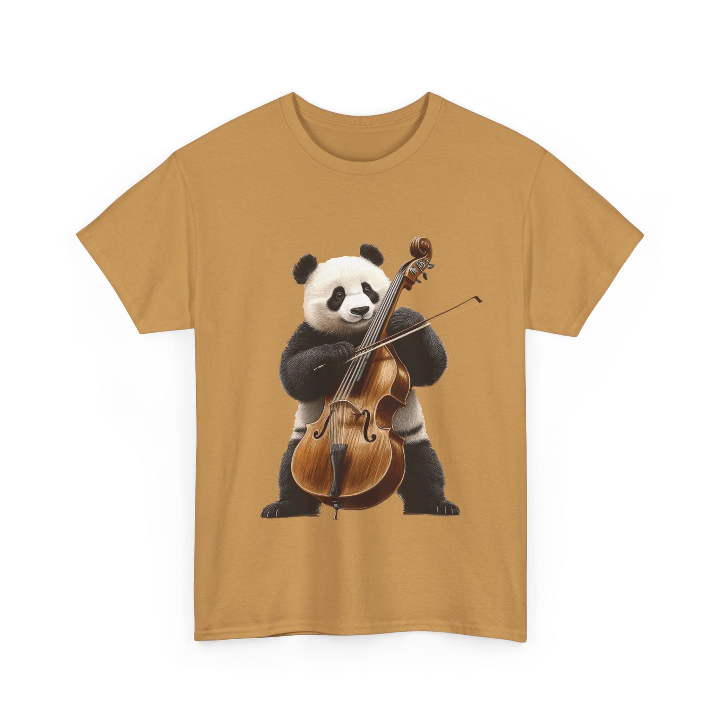 Panda Musician Tee - Cute Animal Graphic Shirt for Music Lovers, Gift for Panda Fans, Unique Concert Outfit, Casual Wear, Cellist Panda