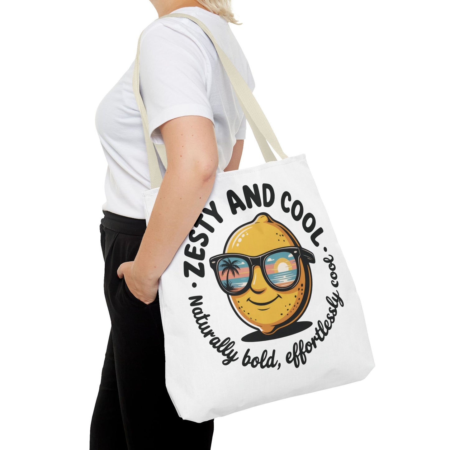 Zesty Lemon Tote Bag - Fun & Bold Carry-All for Everyday Use, Summer, Beach Days, Gifts, Eco-Friendly Shopping, Large Tote Bag