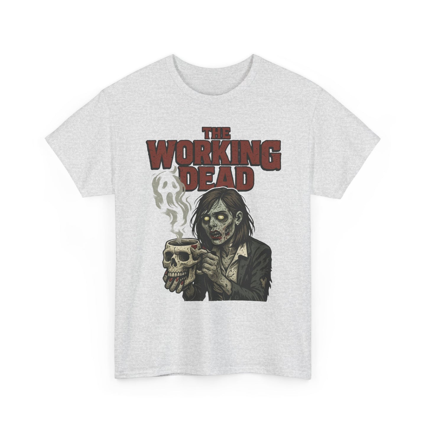 The Working Dead Women's Zombie Funny Office T-Shirt, Meeting Humor Tee, Halloween Work Tee