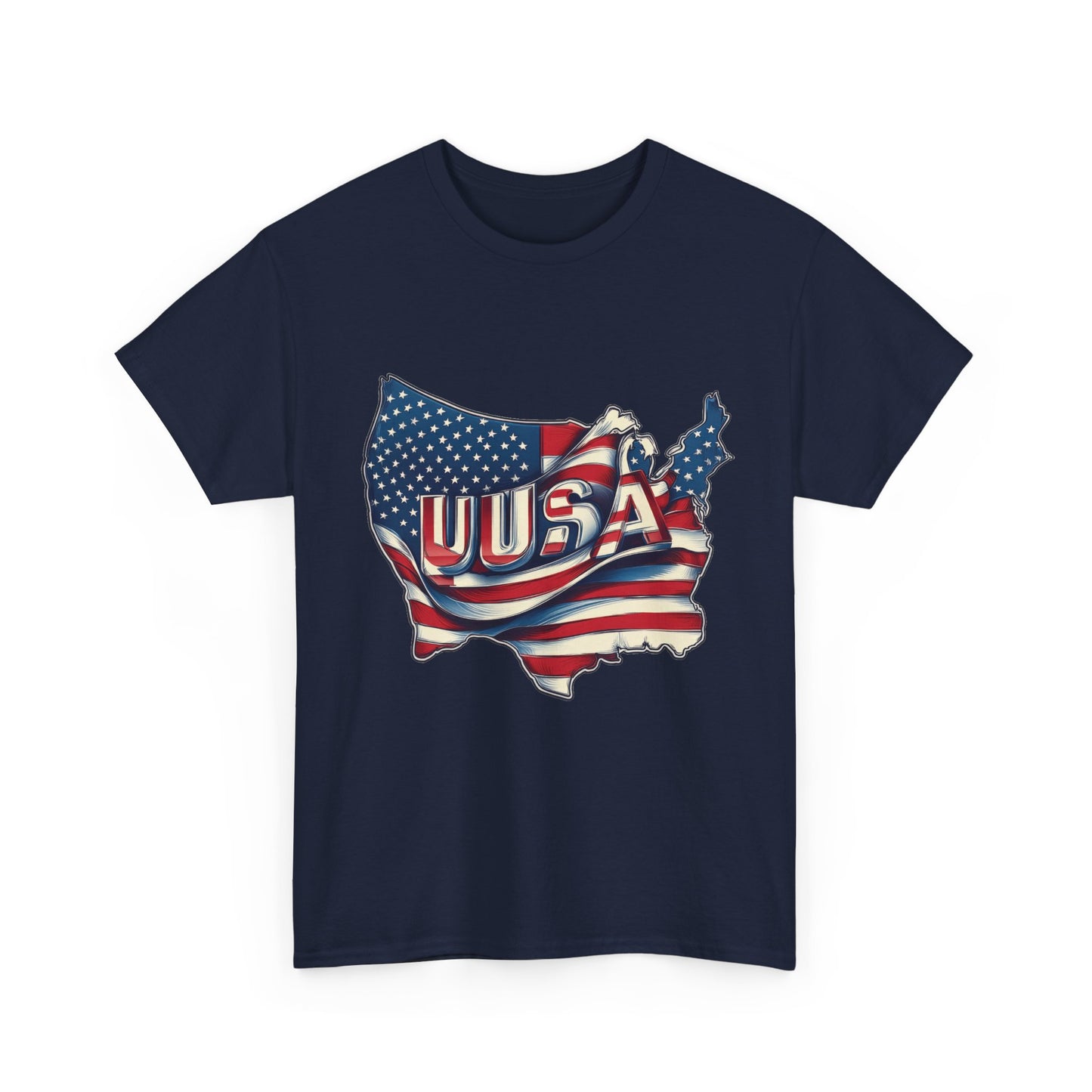 Patriotic Unisex Tee - USA Flag Design, Perfect for Independence Day, 4th of July, Gifts, Casual Wear, Festival