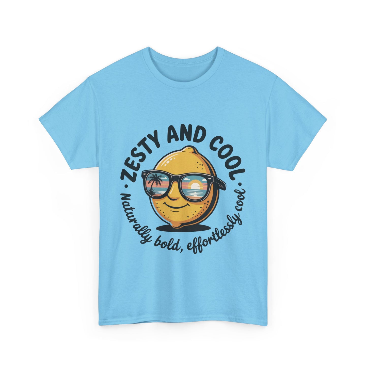 Zesty and Cool Mens Tee, Stylish Casual Shirt, Summer Outing Apparel, Fun Gift for Friends, Lemon Graphic T-Shirt, Birthday Present Idea