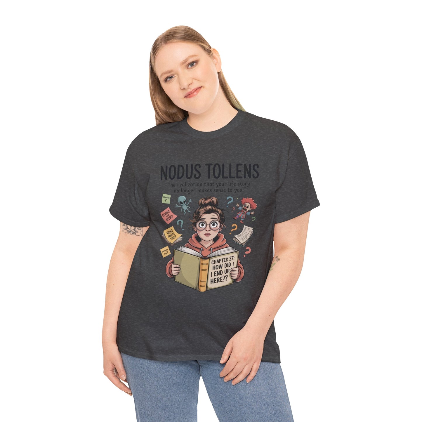 Nodus Tollens Tee, Women's Heavy Cotton Shirt, Latin Words, Moods & Modes, Self-Awareness, Personal Development