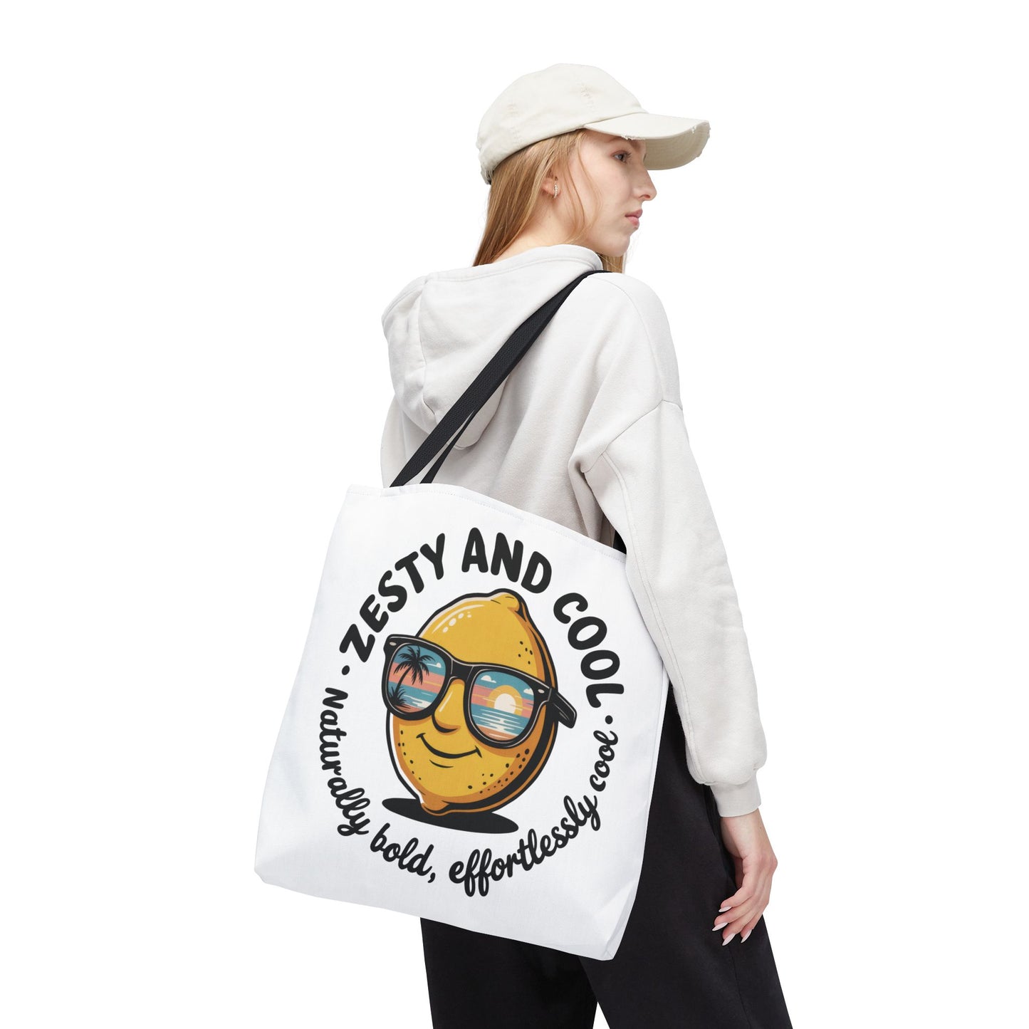 Zesty Lemon Tote Bag - Fun & Bold Carry-All for Everyday Use, Summer, Beach Days, Gifts, Eco-Friendly Shopping, Large Tote Bag