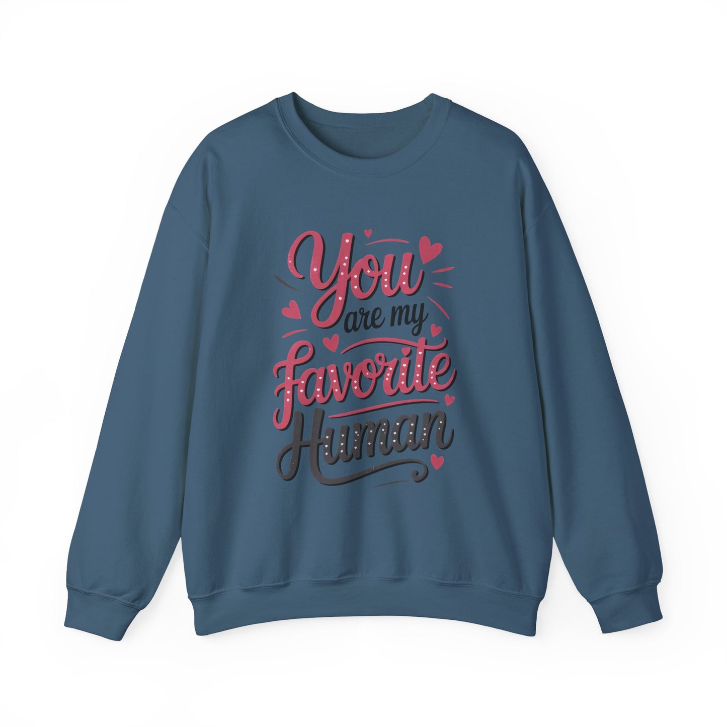 You Are My Favorite Human Sweatshirt, Cute Gift for Friends, Couples, Valentine's Day, Birthdays, Casual Wear, mother's day gift