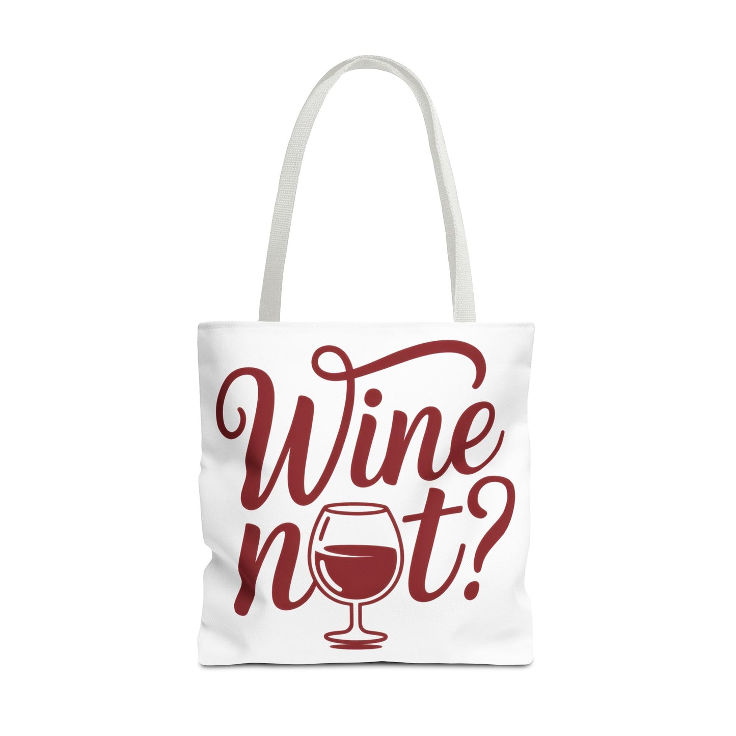 Wine Not? Tote Bag - Fun Wine Lover's Accessory for Parties, Gift for Wine Enthusiasts, Perfect for Grocery or Beach Outings, AOP Design