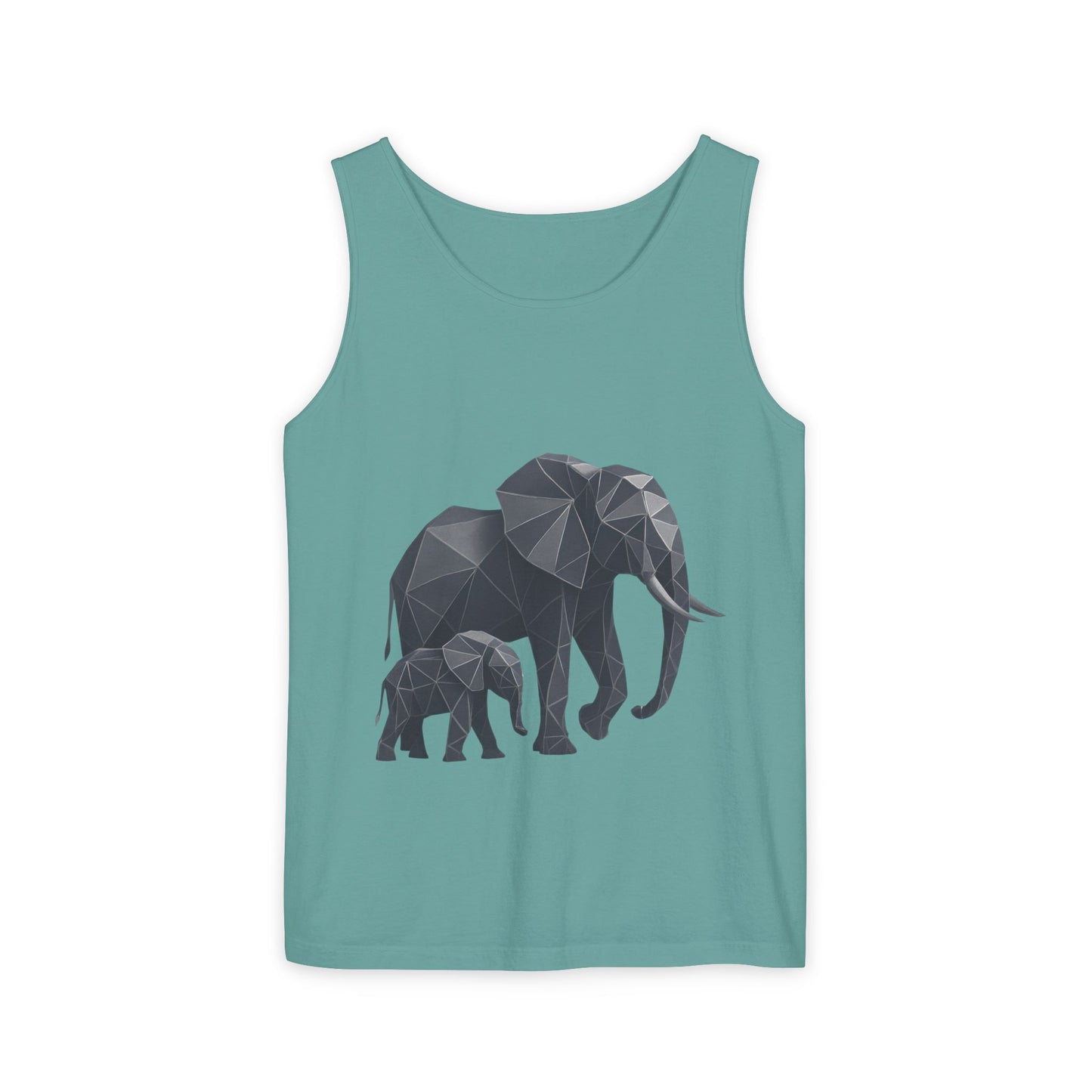 Elephant Family Unisex Tank Top, Animal Lover Gift, Casual Wear, Summer Essentials, Eco-Friendly Apparel, Wildlife Shirt
