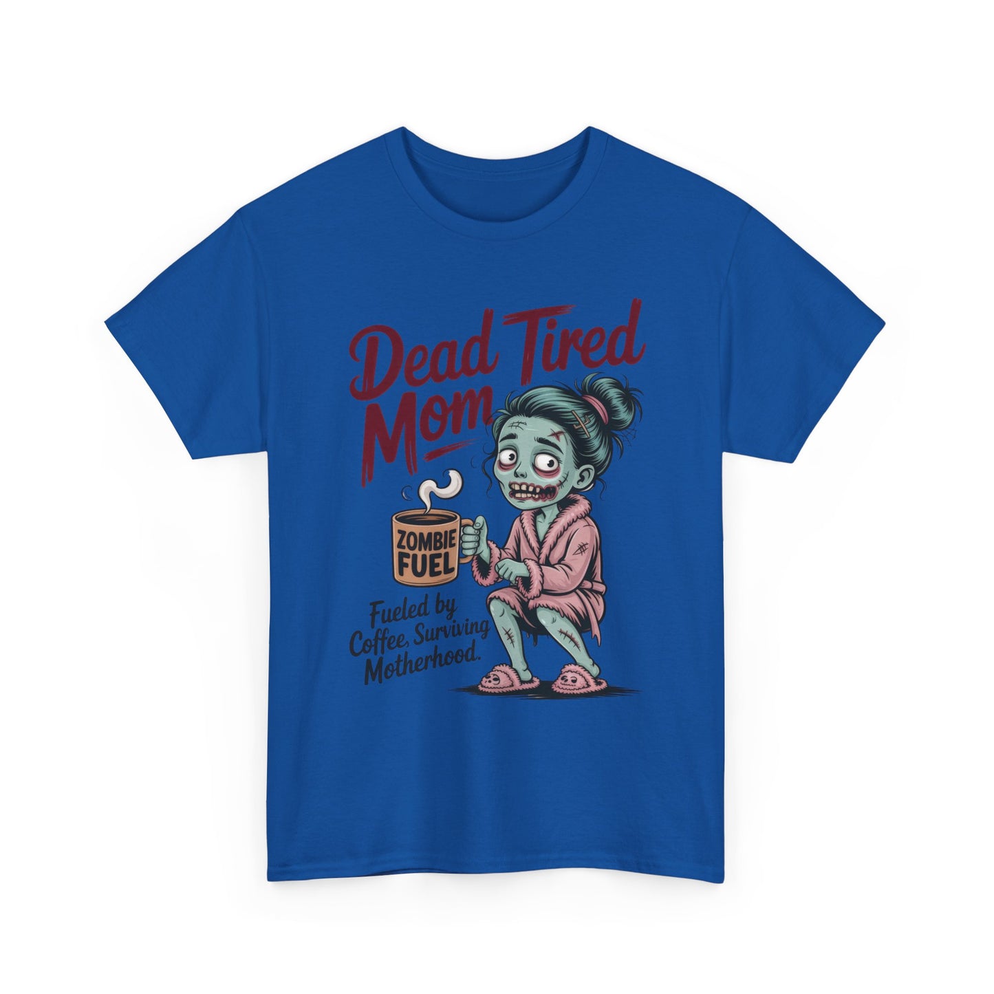 Dead Tired Mom Shirt, Funny Zombie Coffee Women's Tee, Motherhood Survival Tee, Tired Mom Gift, Zombie Mom Shirt